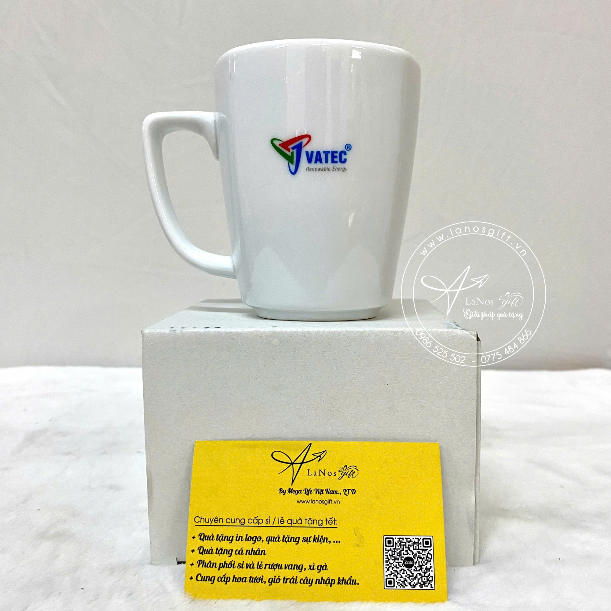 Ly sứ bát tràng in logo - LNLS 10