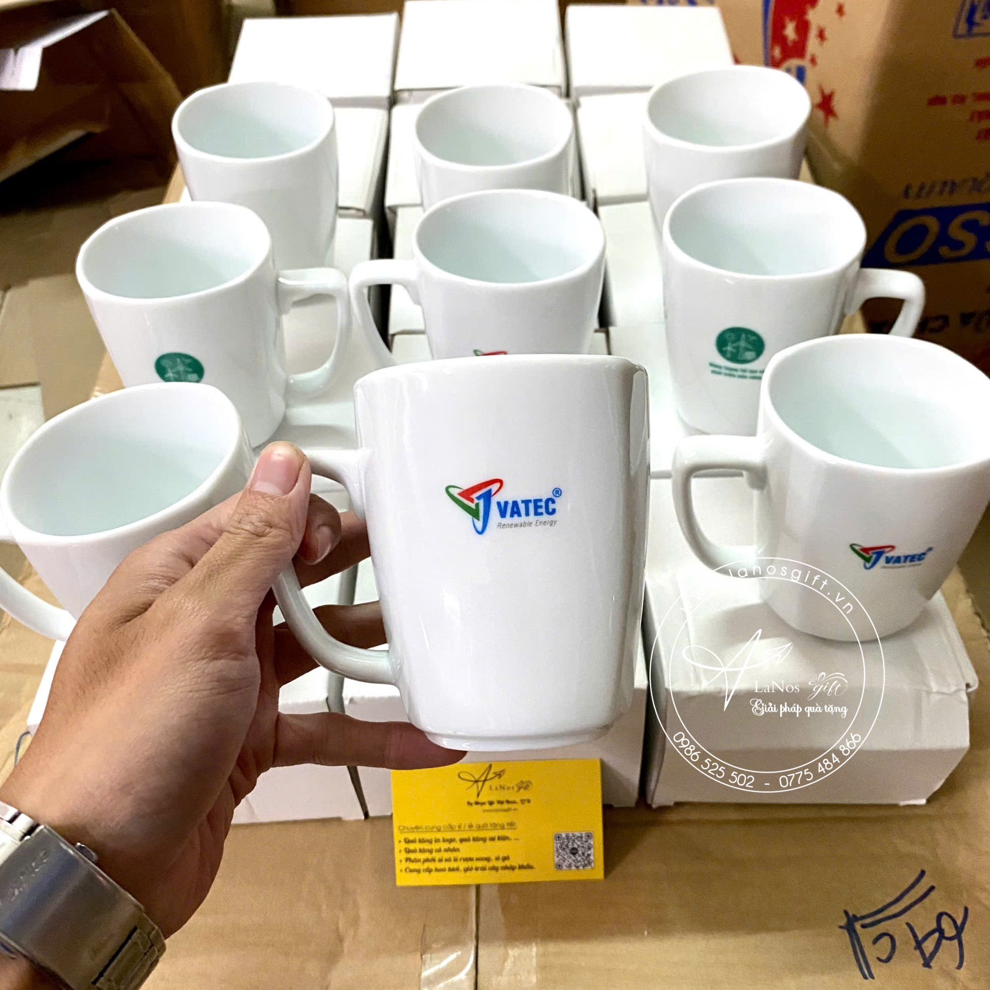 Ly sứ bát tràng in logo - LNLS 10 - Hình ảnh 5