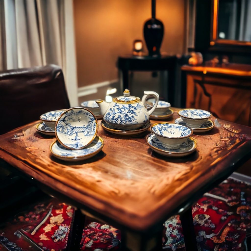 Ấm chén trà làm quà tặng cho lãnh đạo