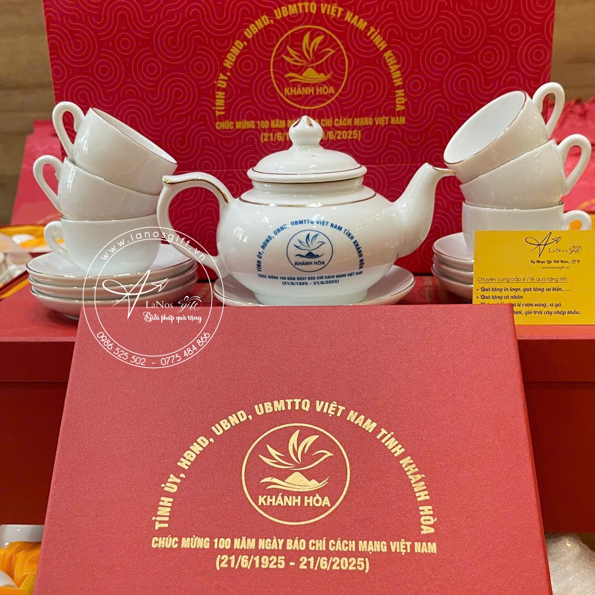 Ấm chén trà in logo - LNACT 16 - Hình ảnh 6