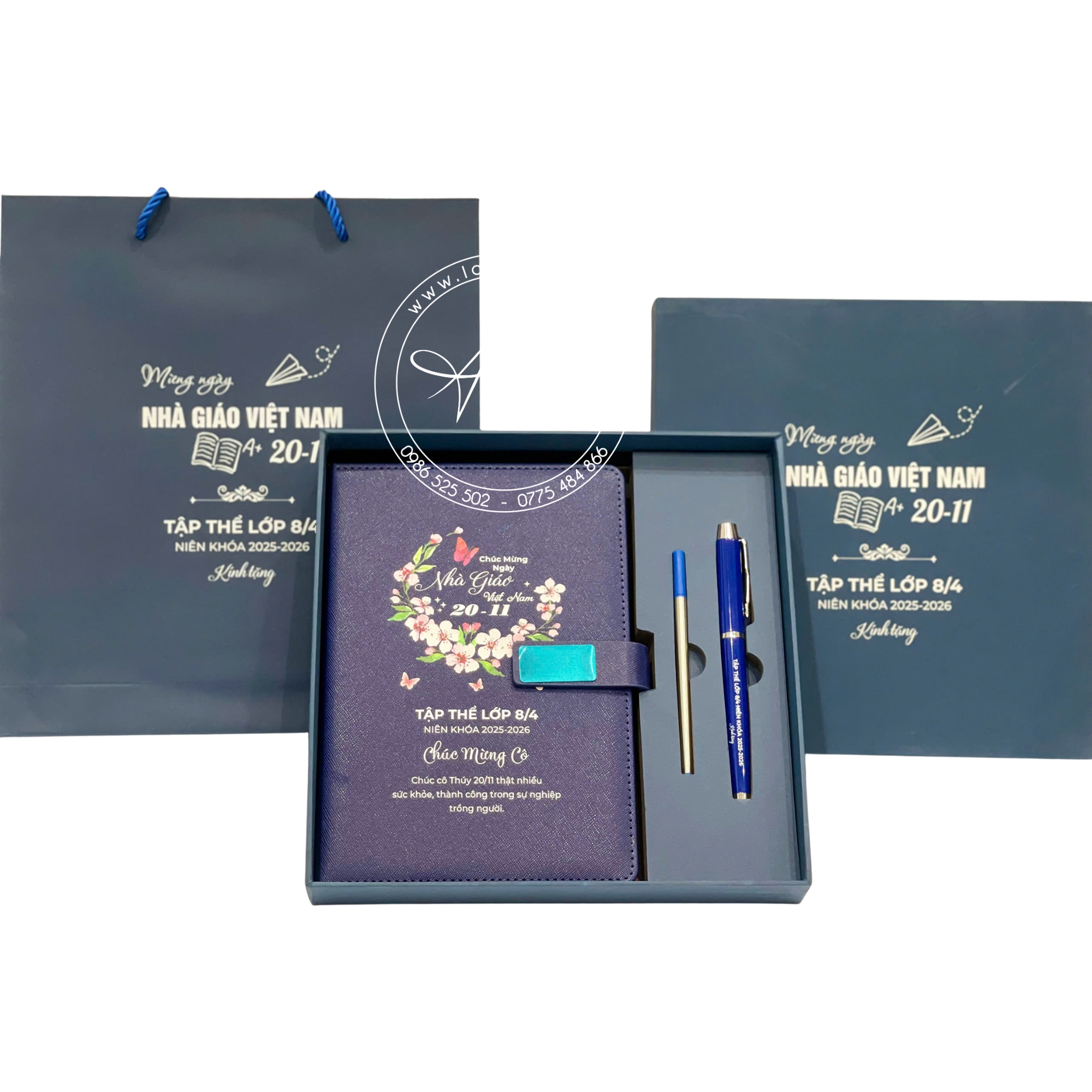 Hộp Quà Tặng 20/11 Sổ & Bút Khắc Tên – Món Quà Tri Ân Thầy Cô Ý Nghĩa - LNGS 01