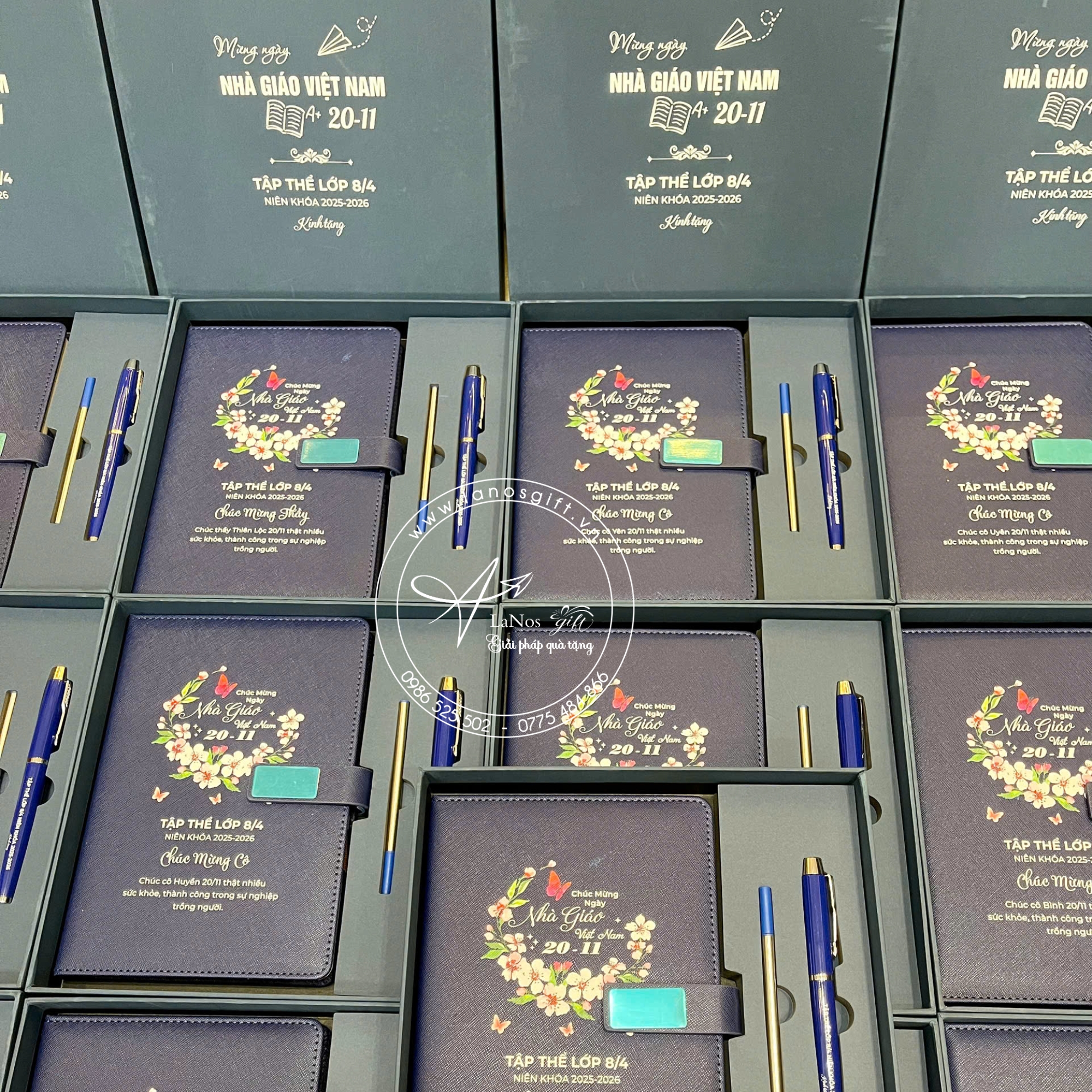 Hộp Quà Tặng 20/11 Sổ & Bút Khắc Tên – Món Quà Tri Ân Thầy Cô Ý Nghĩa - LNGS 01 - Hình ảnh 3