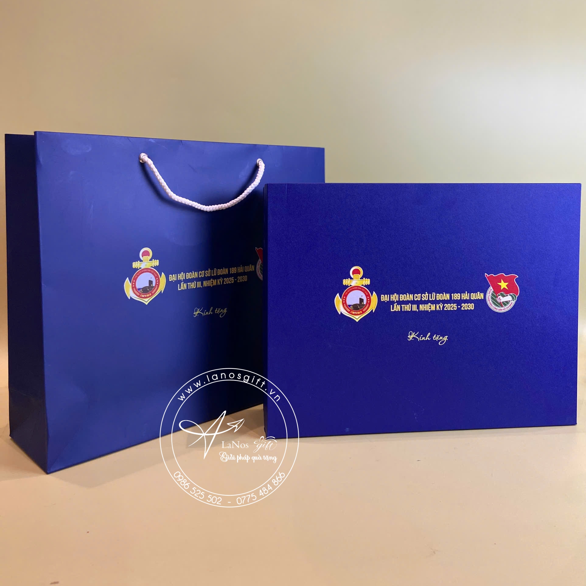 Hộp sổ bút bình giữ nhiệt in logo quà tặng - LNSG 08 - Hình ảnh 6