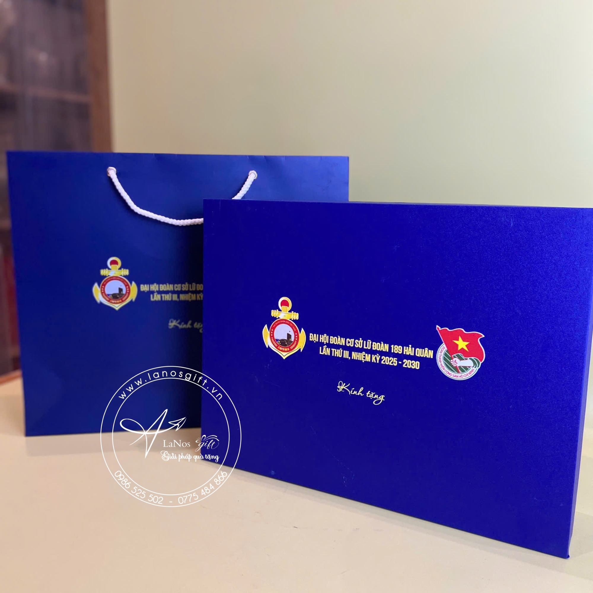 Hộp sổ bút bình giữ nhiệt in logo quà tặng - LNSG 08 - Hình ảnh 8