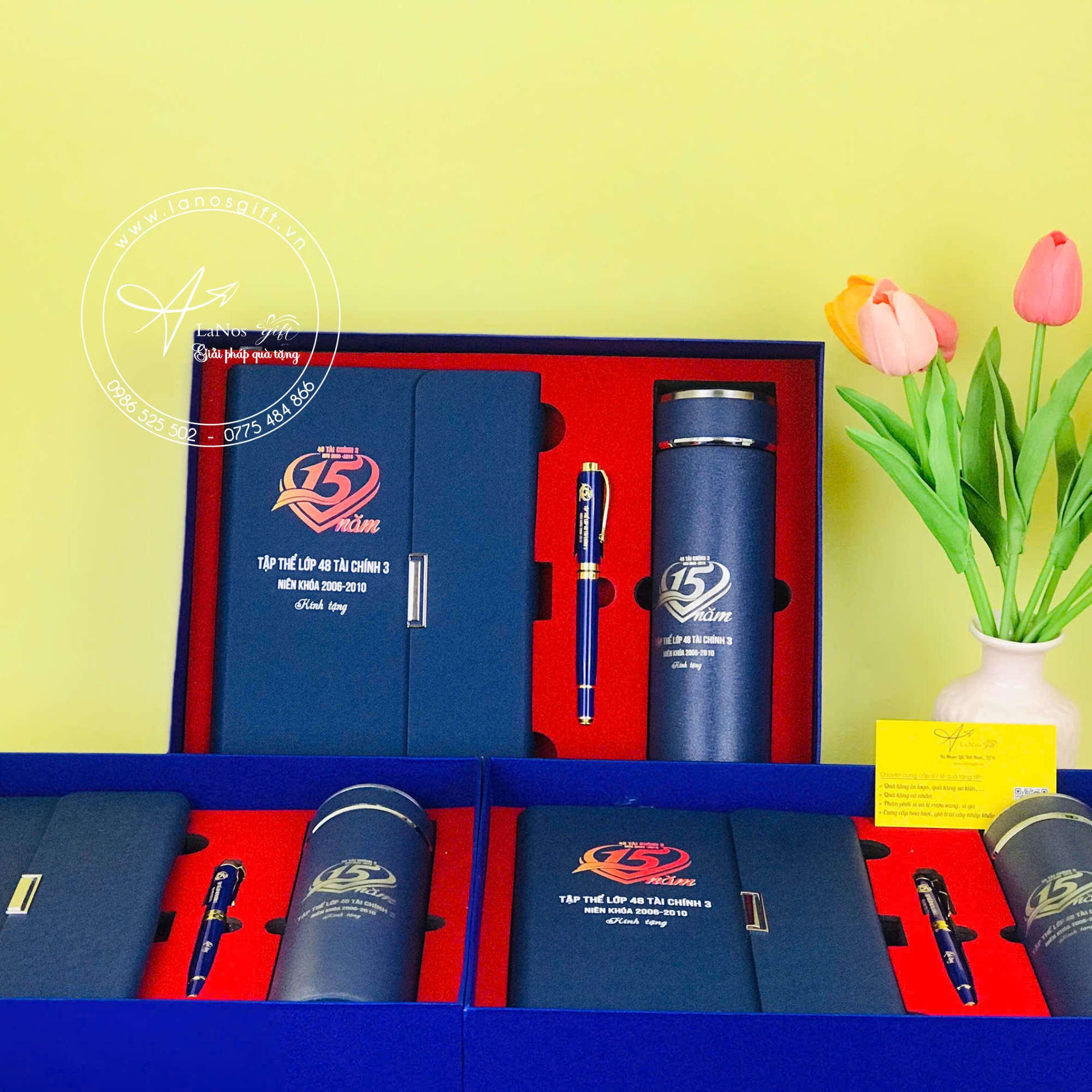 Hộp quà tặng sổ bút bình in logo - LNGS 10 - Hình ảnh 3