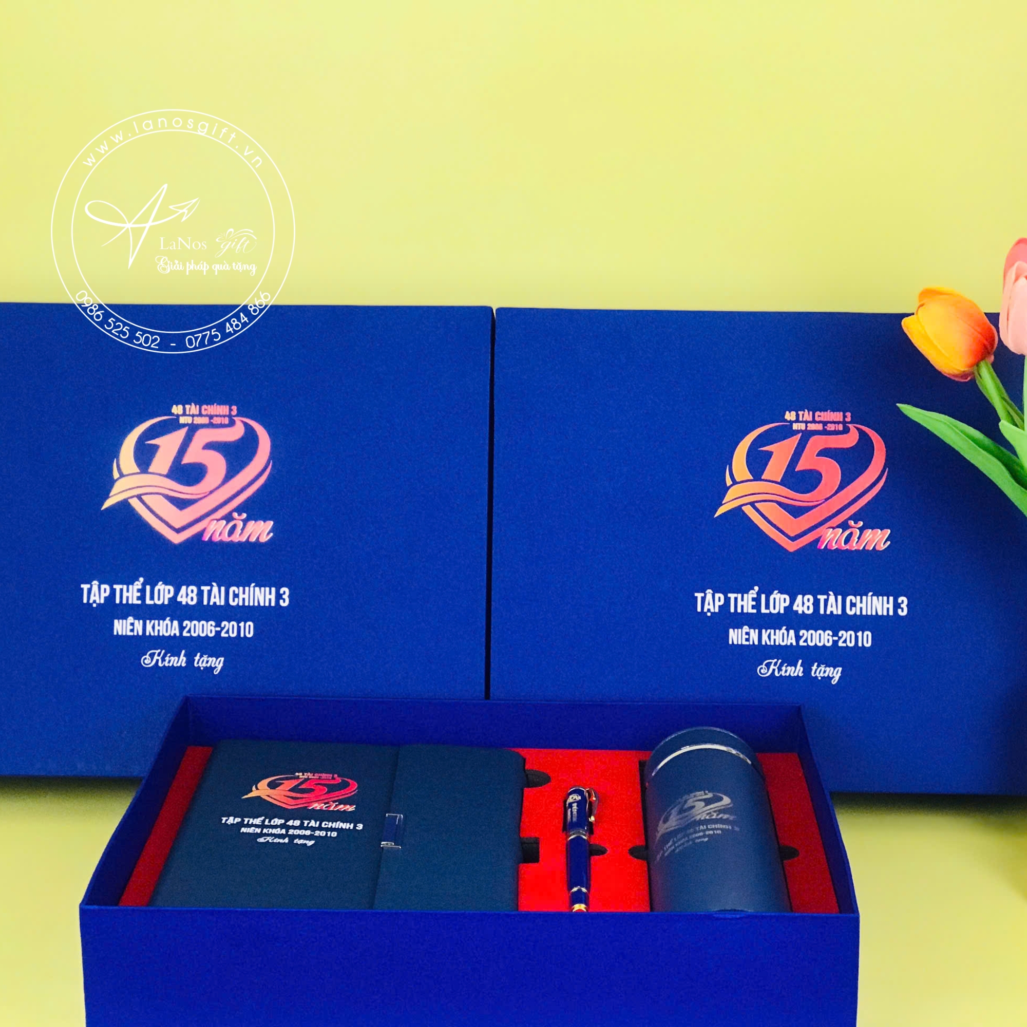 Hộp quà tặng sổ bút bình in logo - LNGS 10 - Hình ảnh 4