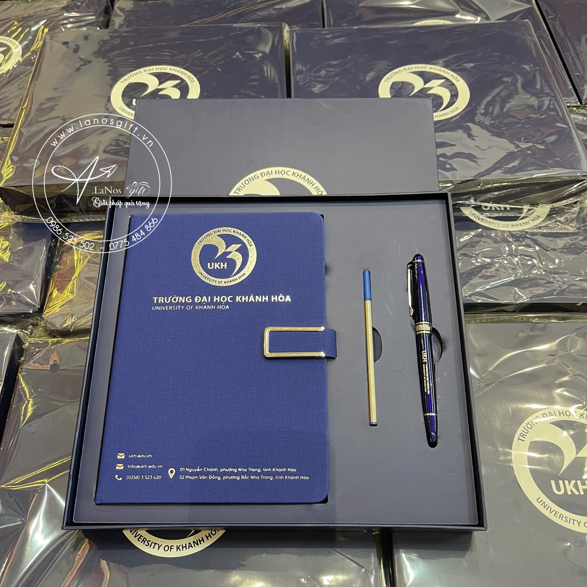 Hộp Quà Tặng Sổ Bút In Logo Theo Yêu Cầu - LNGS 07 - Hình ảnh 4