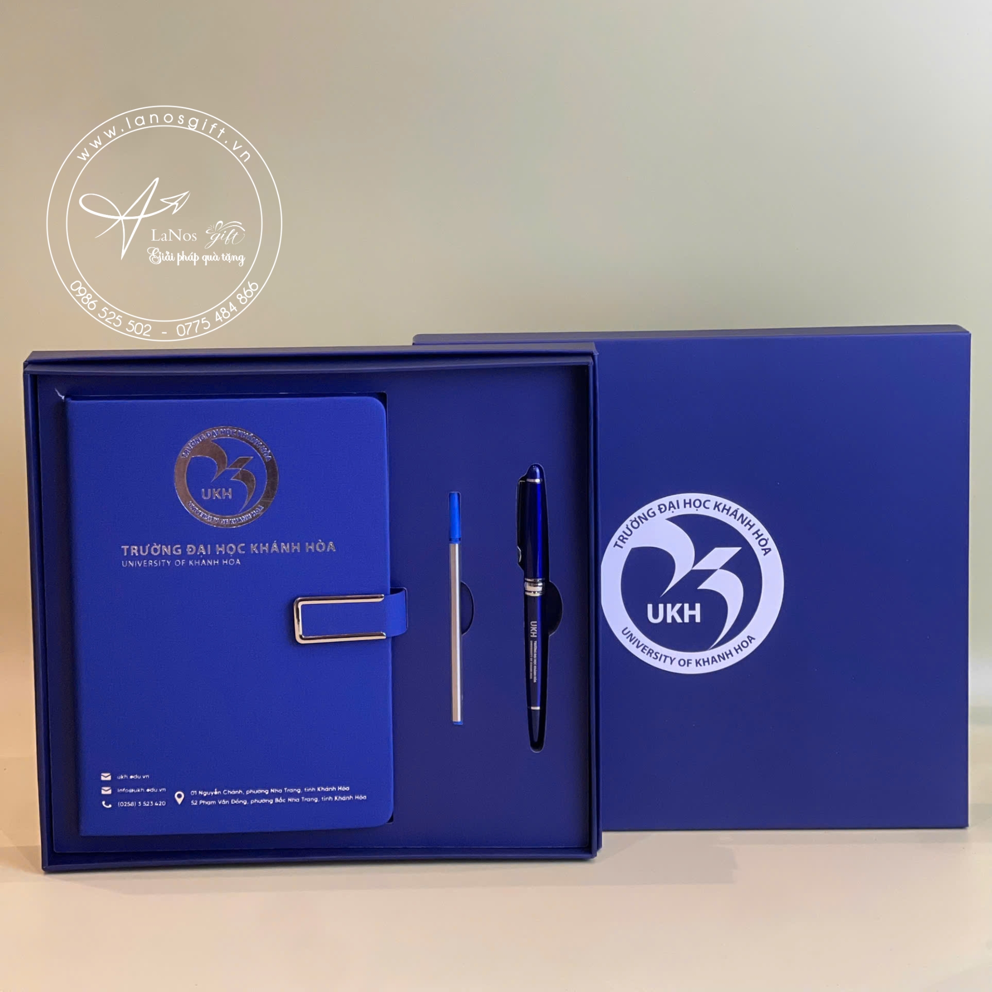Hộp Quà Tặng Sổ Bút In Logo Theo Yêu Cầu - LNGS 07