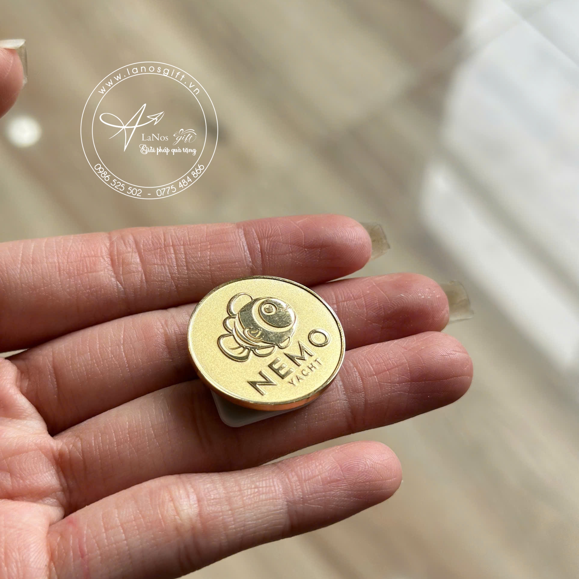 Huy Hiệu Nam Châm In Logo Theo Yêu Cầu - LNHH 01 - Hình ảnh 4