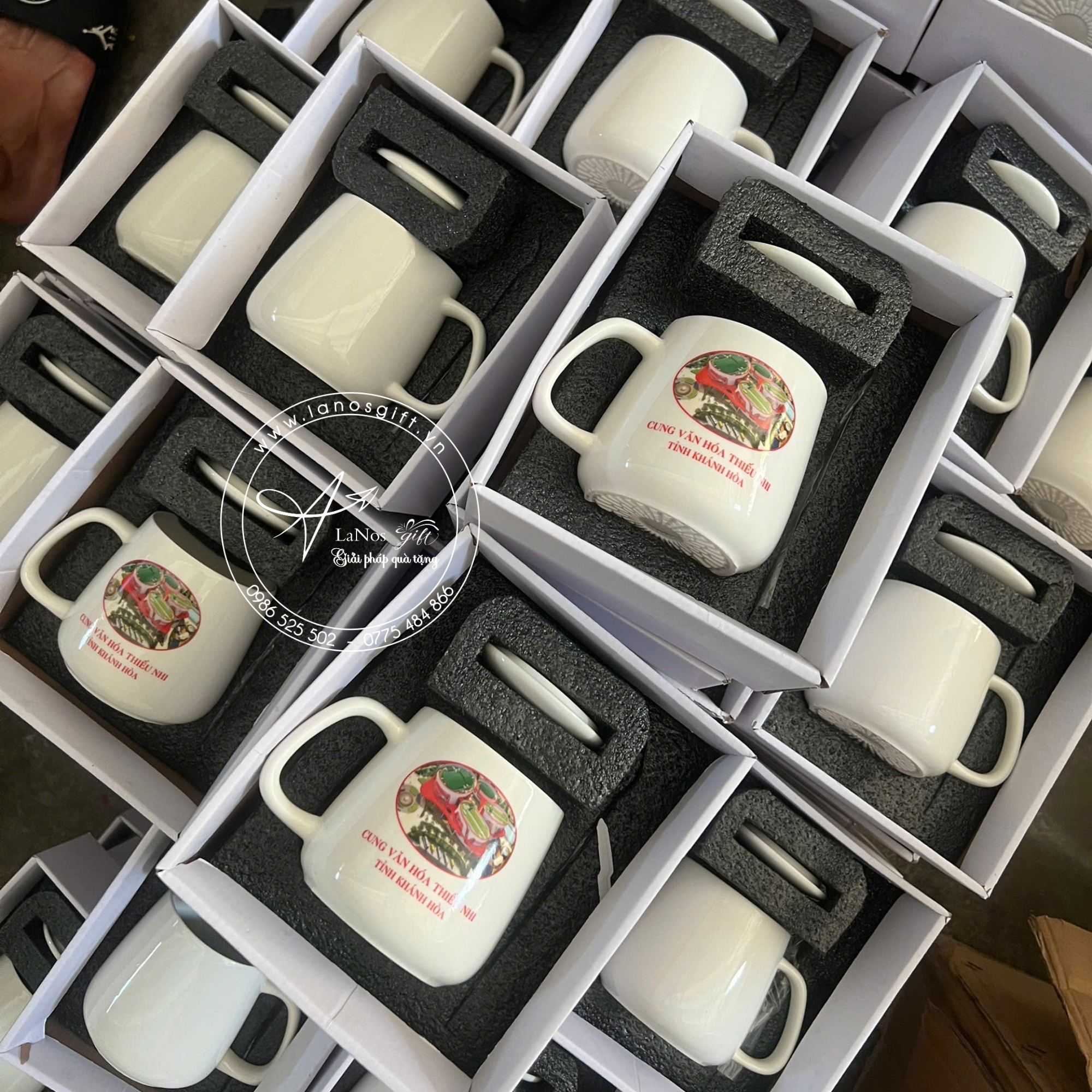 Ly sứ bát tràng in logo - LNLS 06 - Hình ảnh 3