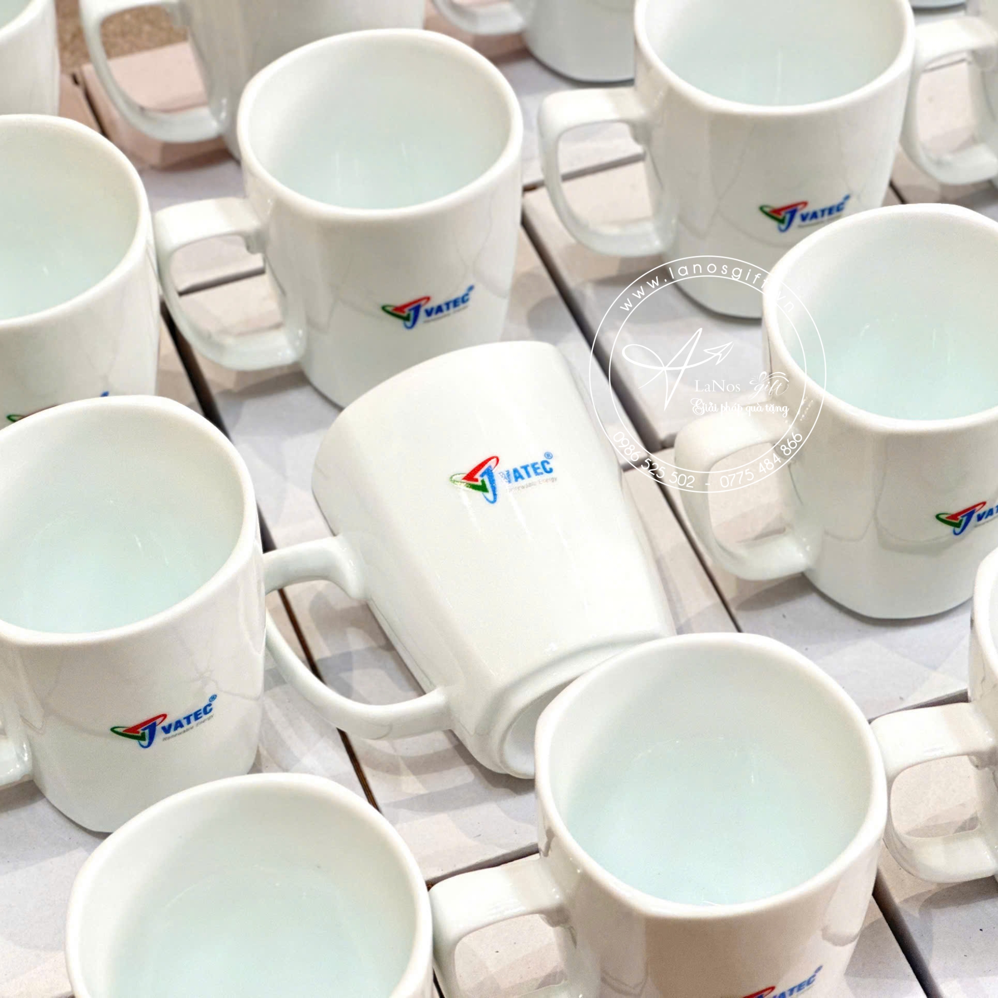 Ly sứ bát tràng in logo - LNLS 10 - Hình ảnh 4