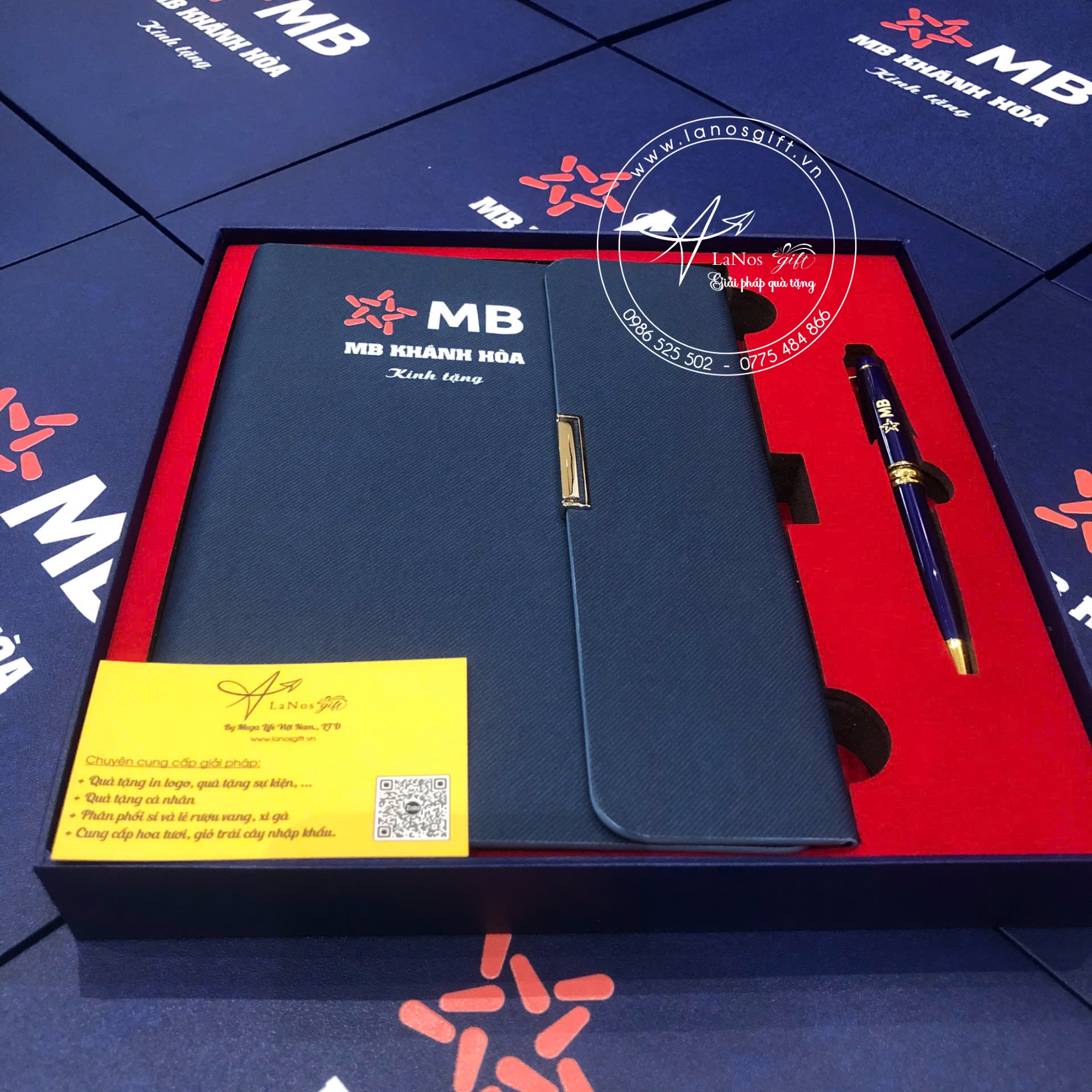Hộp Quà Tặng Doanh Nghiệp In Logo – Sổ Tay & Bút Ký Cao Cấp Thiết Kế Theo Yêu Cầu - LNGS 06