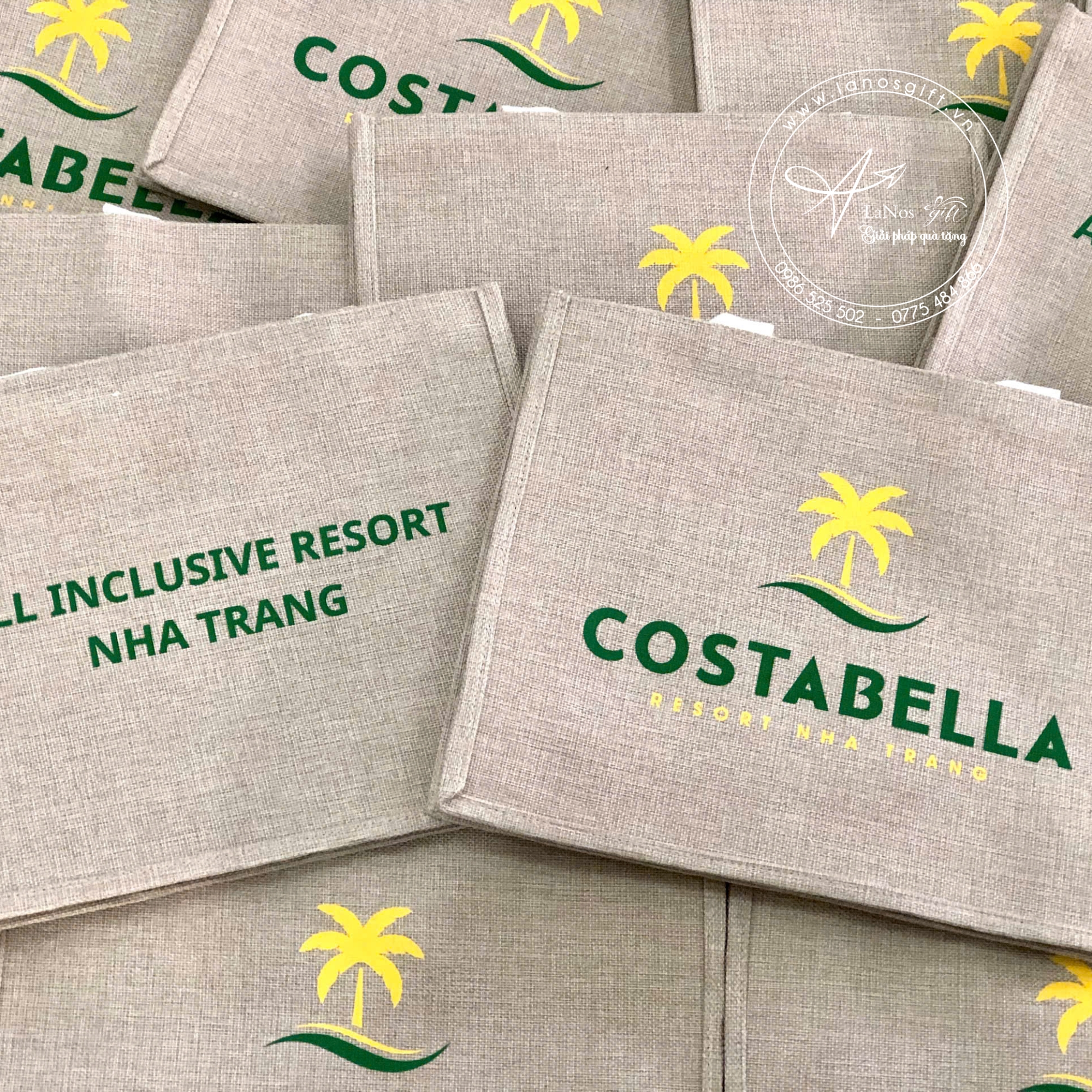 Túi vải giả đay in logo - LNTV 01 - Hình ảnh 6