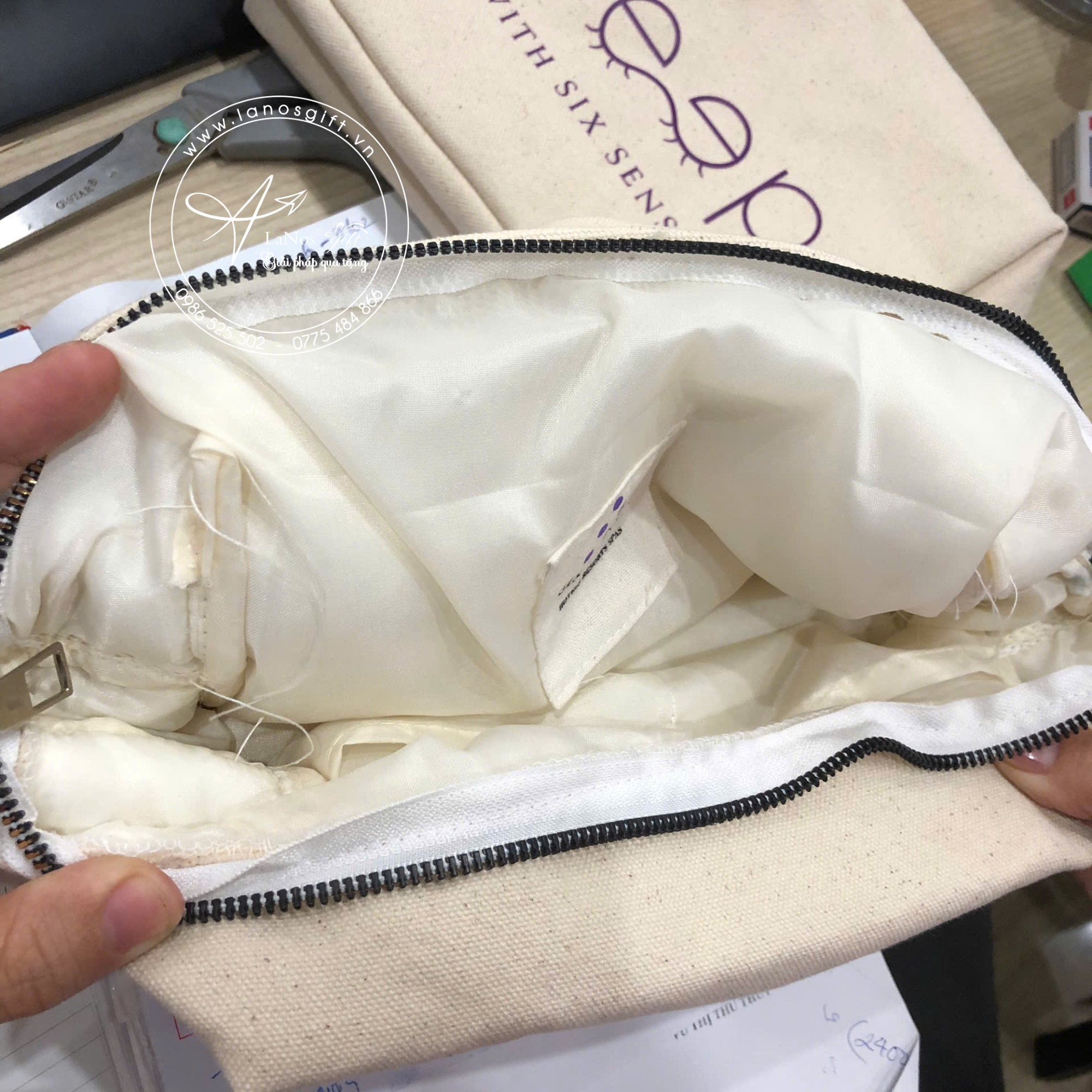 Ví vải in logo - LNVV 01 - Hình ảnh 4