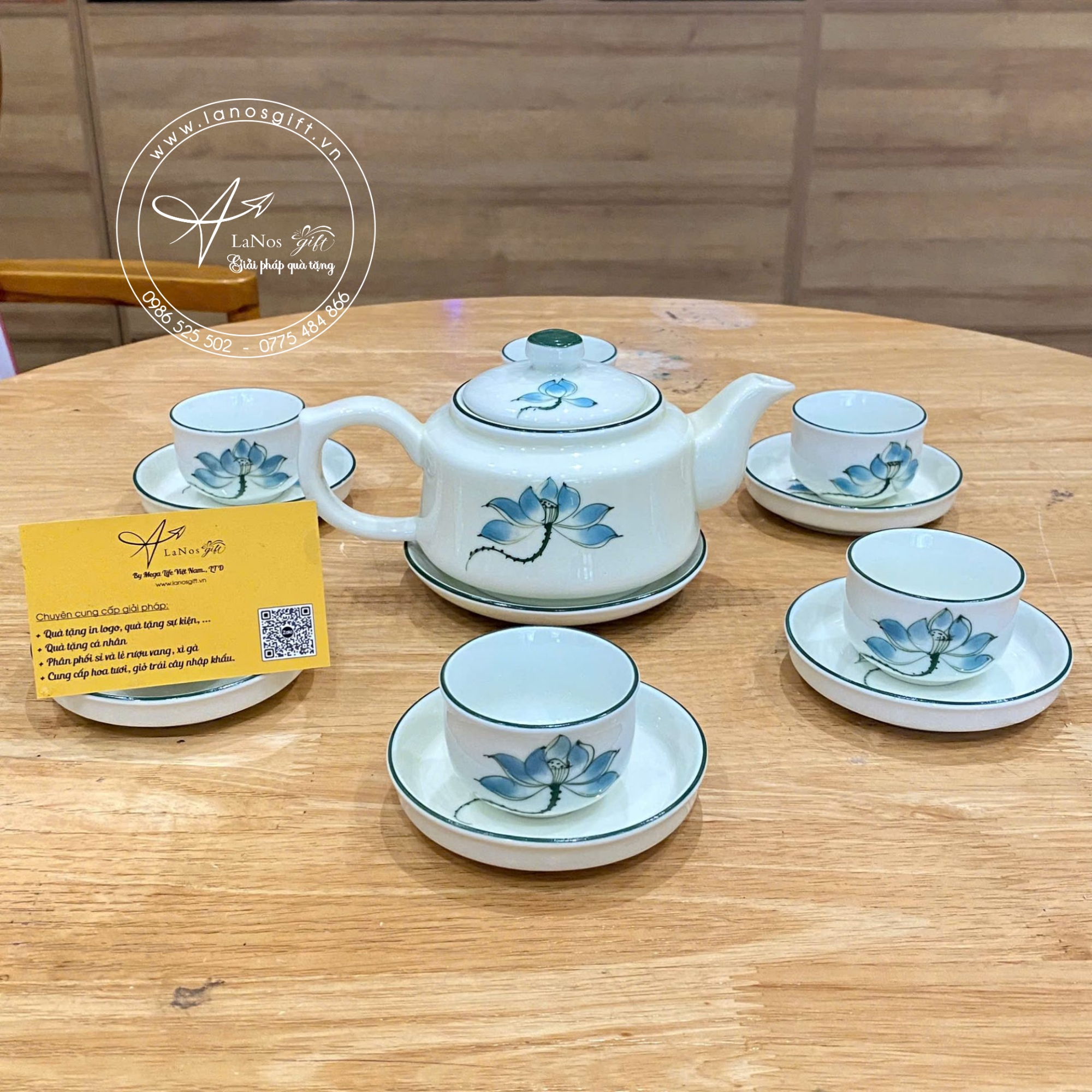 Ấm chén trà in logo - LNACT 09
