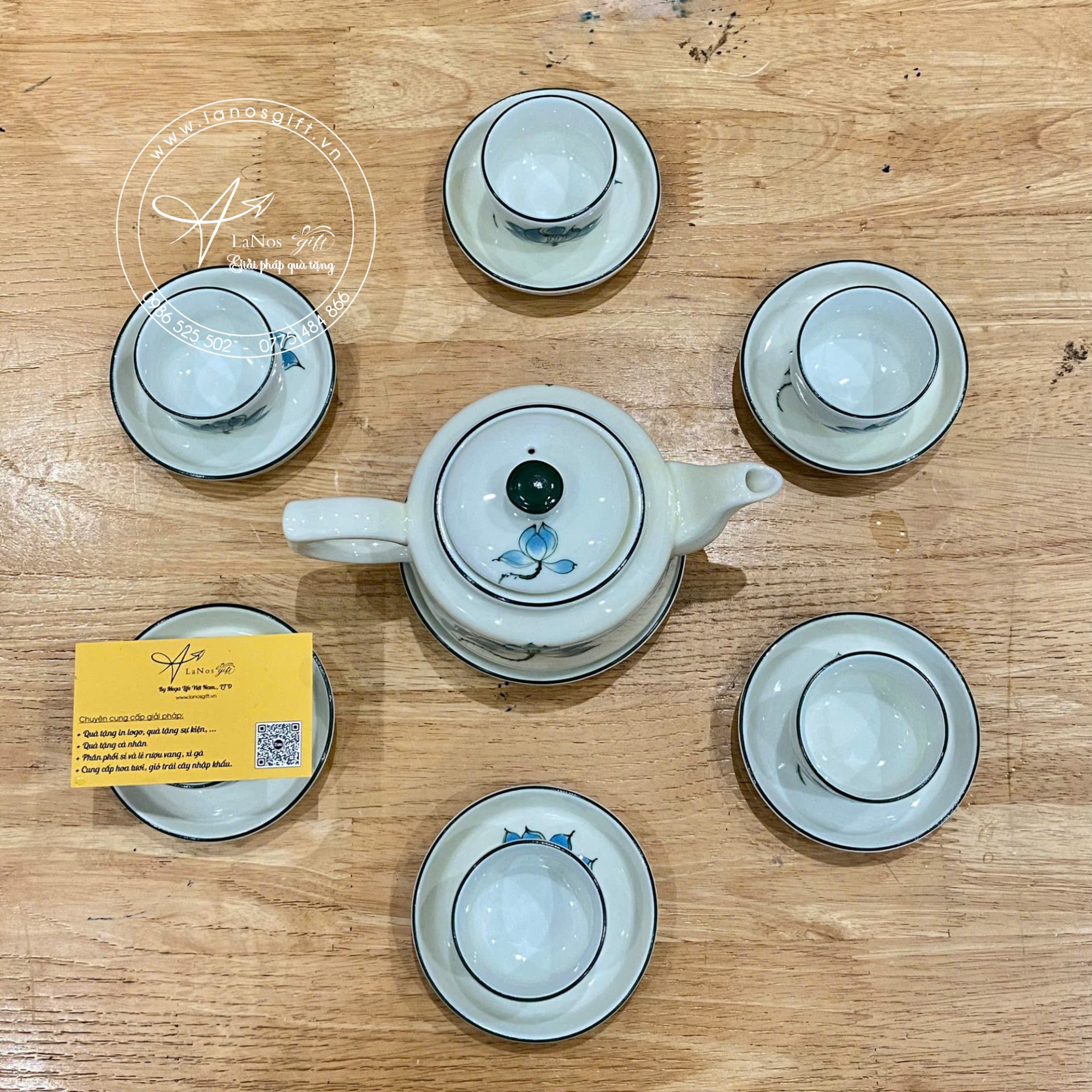 Ấm chén trà in logo - LNACT 09 - Hình ảnh 2