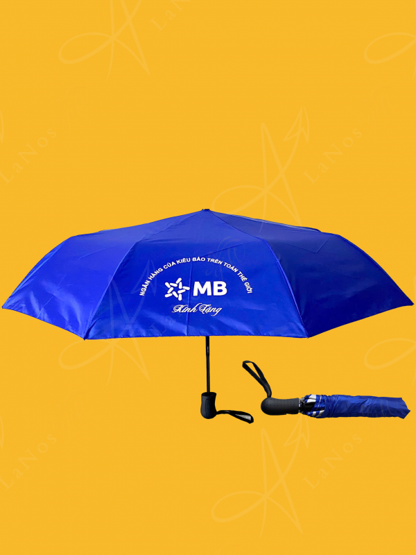 Ô dù bấm 2 chiều in logo