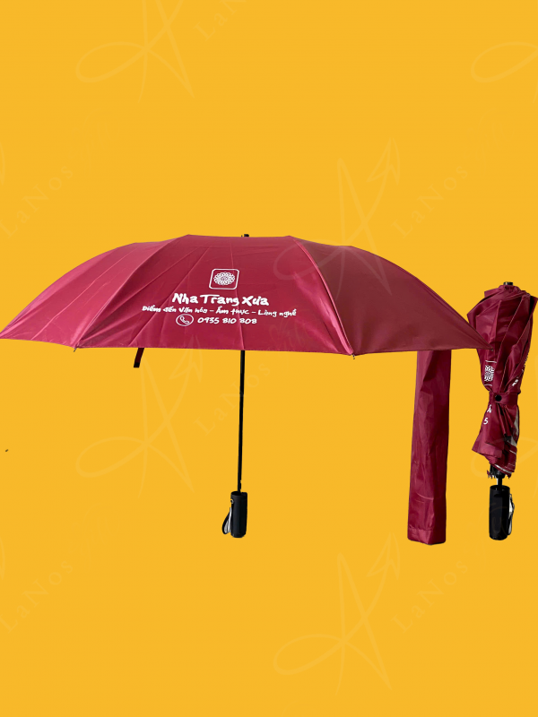 Ô dù bấm 2 chiều in logo - Hình ảnh 4