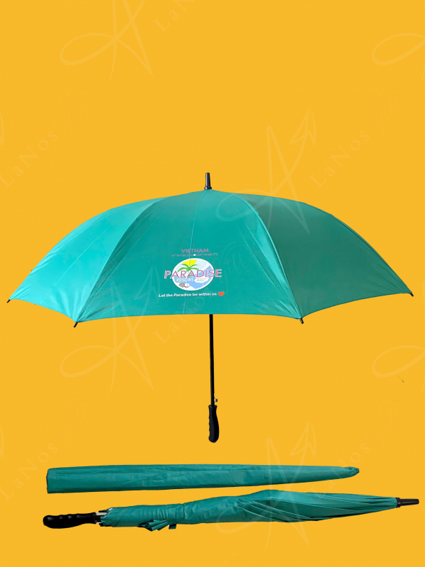 Ô dù in logo cán dài