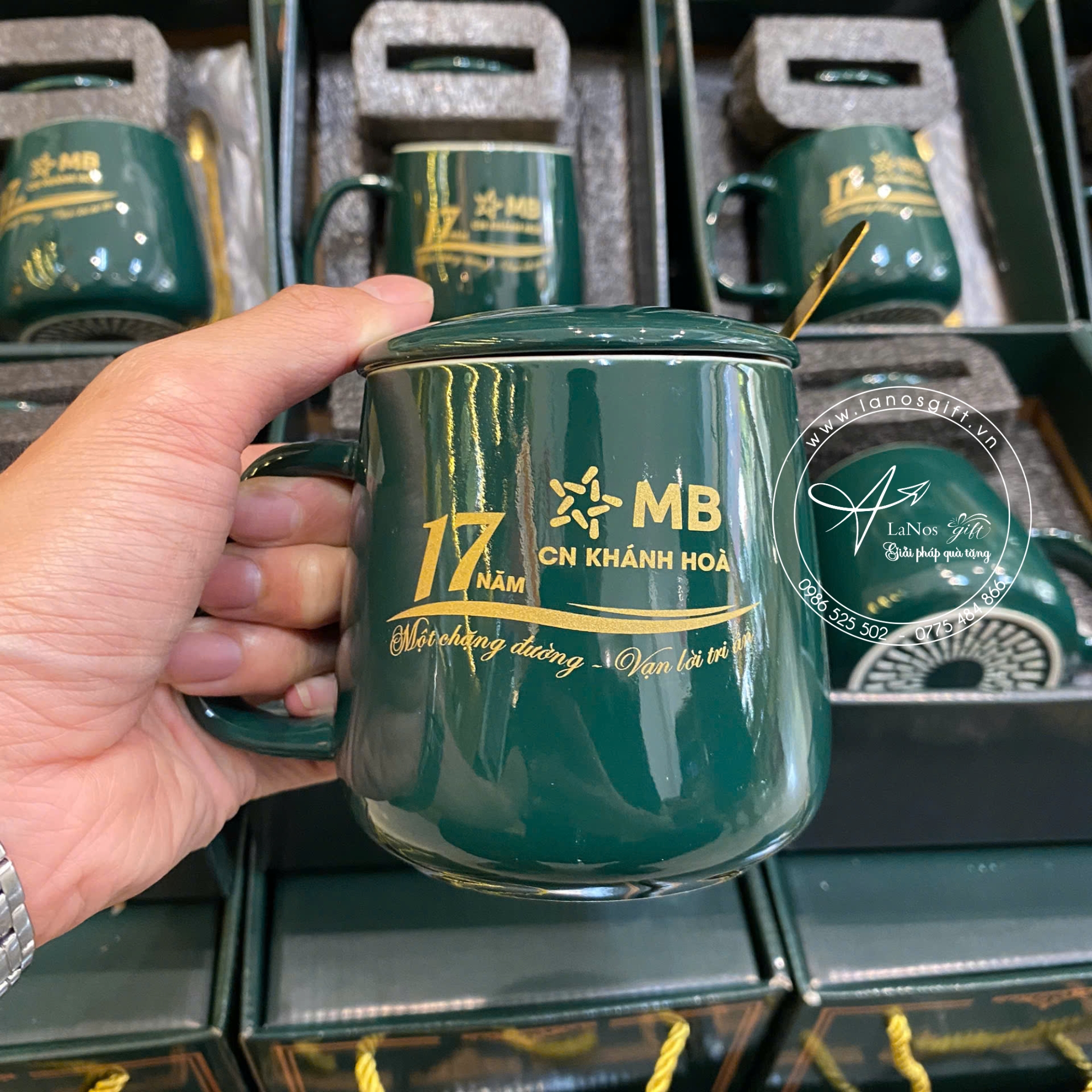 Ly sứ in logo quai xanh ngọc bích - LNLS 07 - Hình ảnh 6