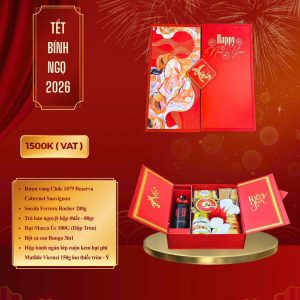 Hộp Quà Tặng Tết Cao Cấp Đỏ Sang Trọng 007