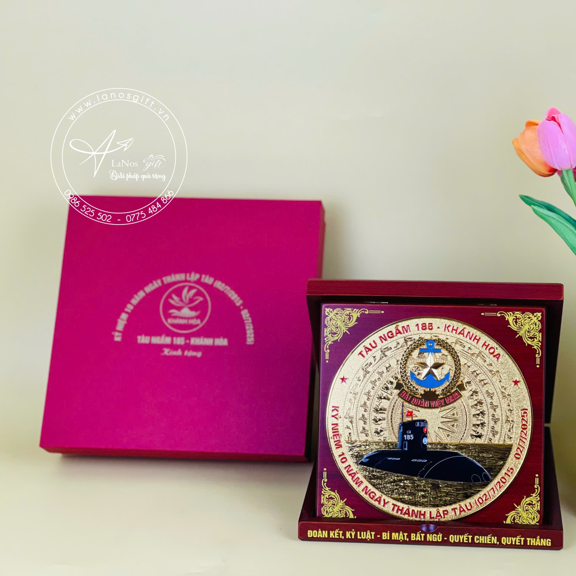 Mẫu biểu trưng Hải Quân bằng gỗ và mạ vàng sang trọng - LNBT 07 - Hình ảnh 4