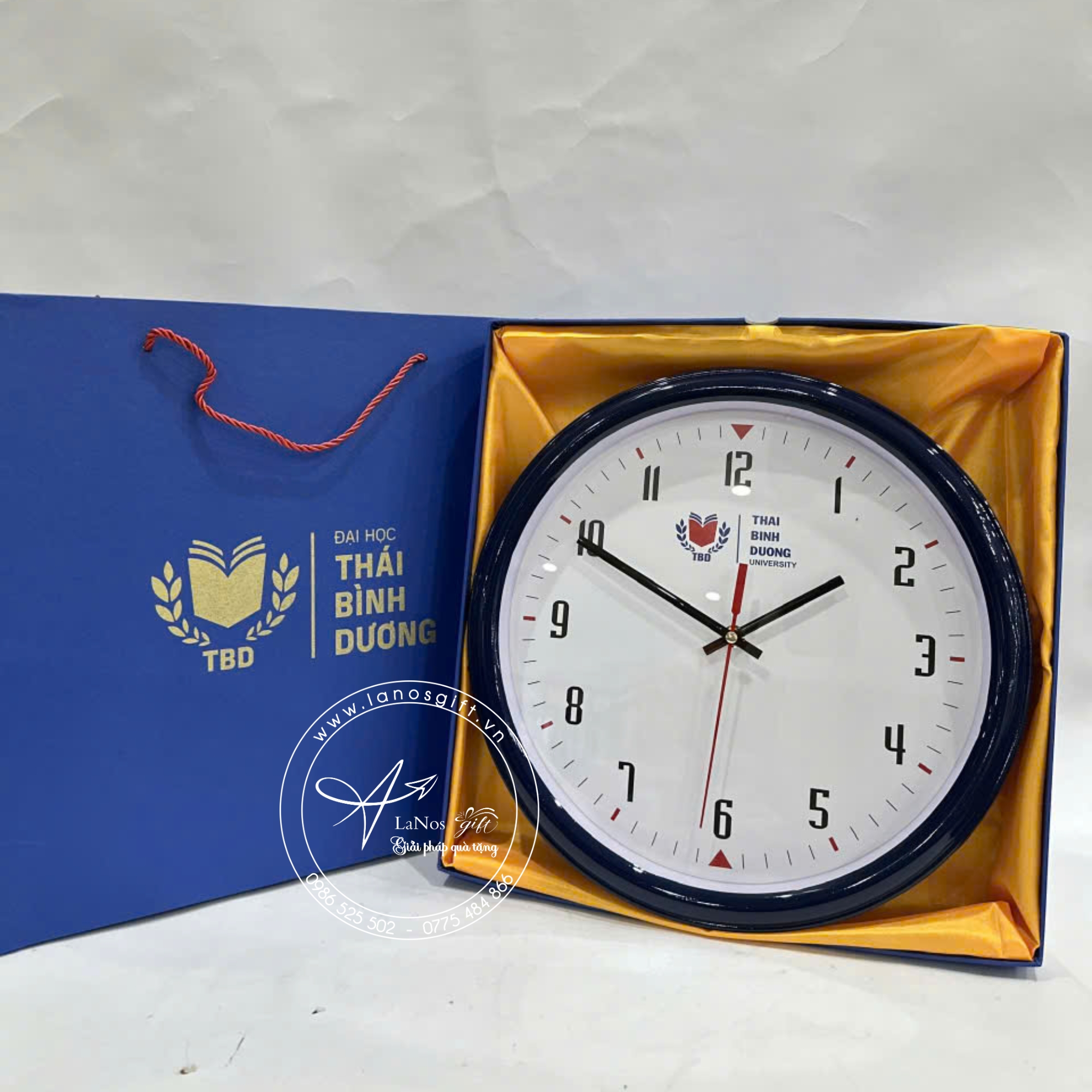 Đồng hồ treo tường in logo - LNĐHTT 01 - Hình ảnh 2