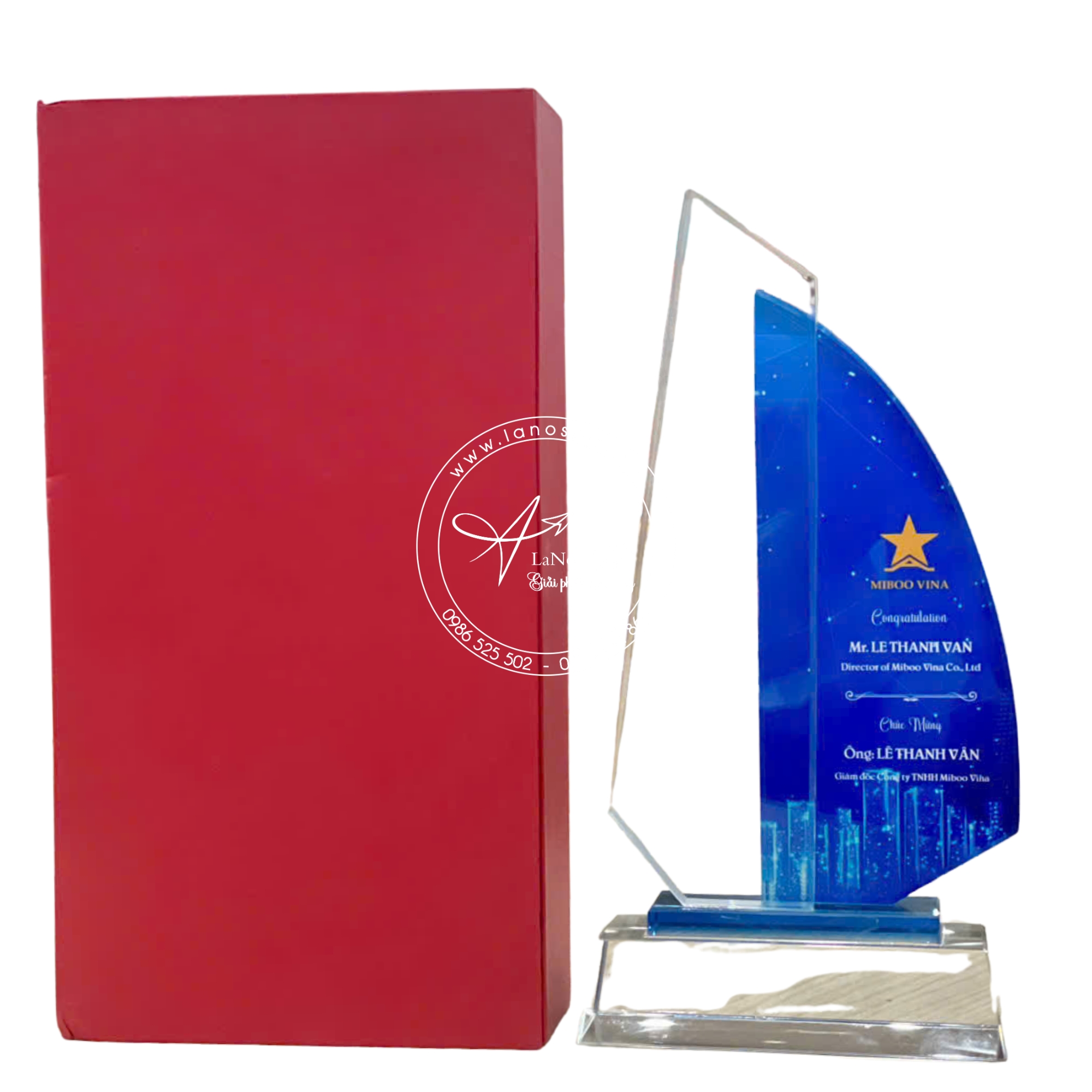 Kỷ Niệm Chương Pha Lê Cao Cấp – Thiết Kế Theo Yêu Cầu, Sang Trọng & Ý Nghĩa - LNPL 05