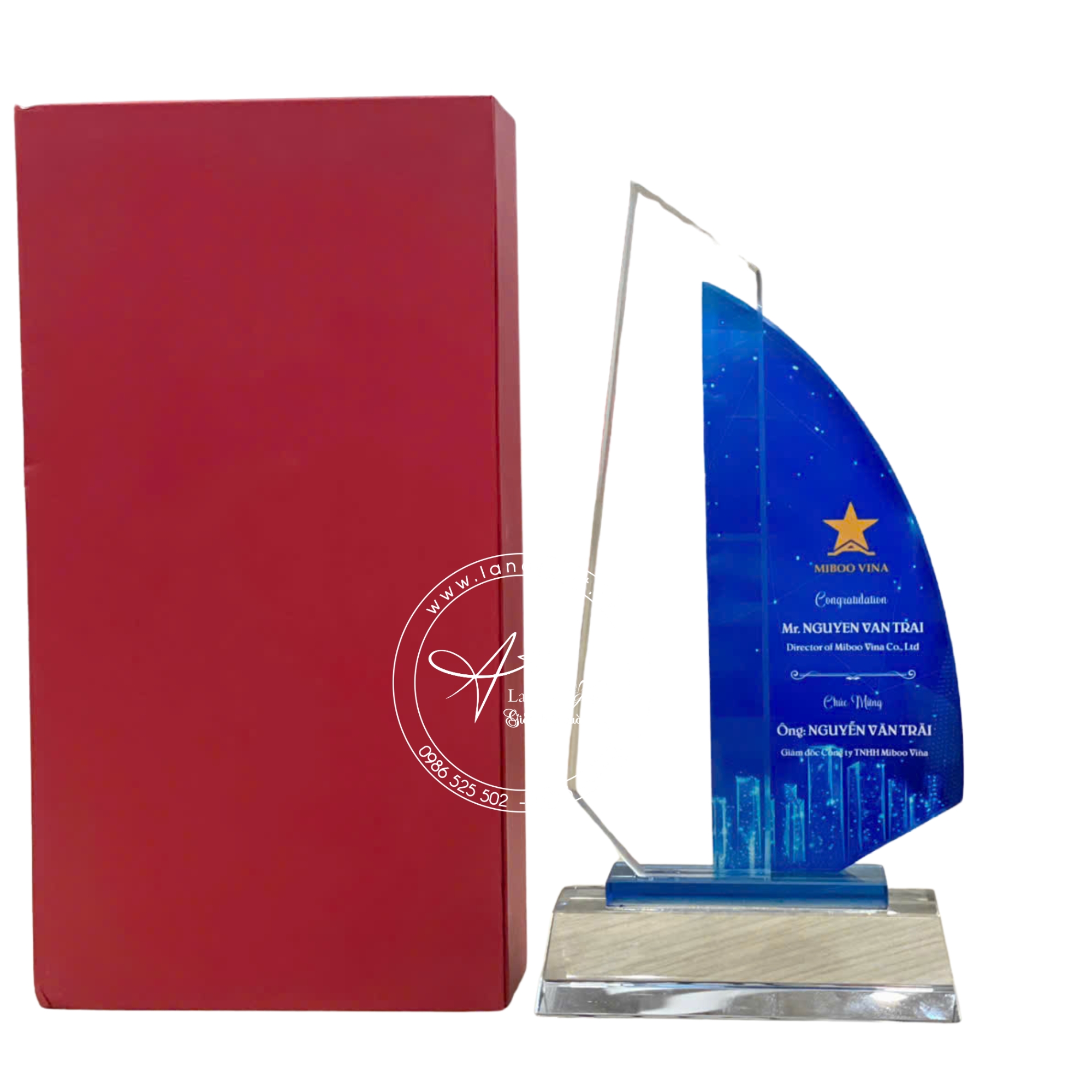 Kỷ Niệm Chương Pha Lê Cao Cấp – Thiết Kế Theo Yêu Cầu, Sang Trọng & Ý Nghĩa - LNPL 05 - Hình ảnh 2