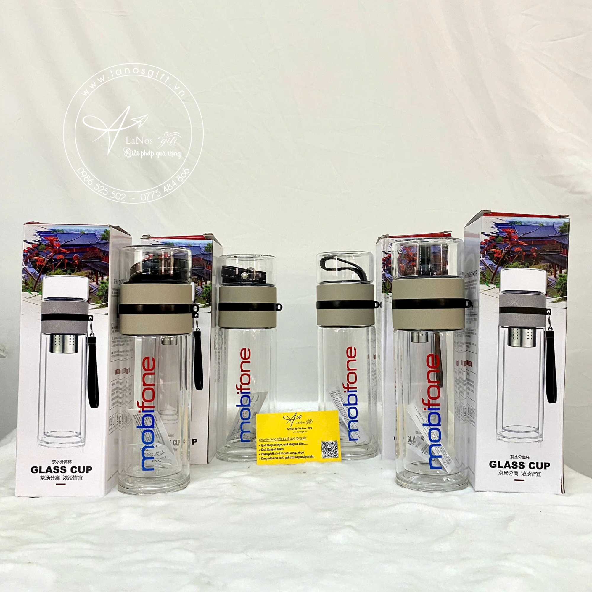 Bình Nước Thủy Tinh In Logo – Quà Tặng Doanh Nghiệp - LNBTT 01 - Hình ảnh 3