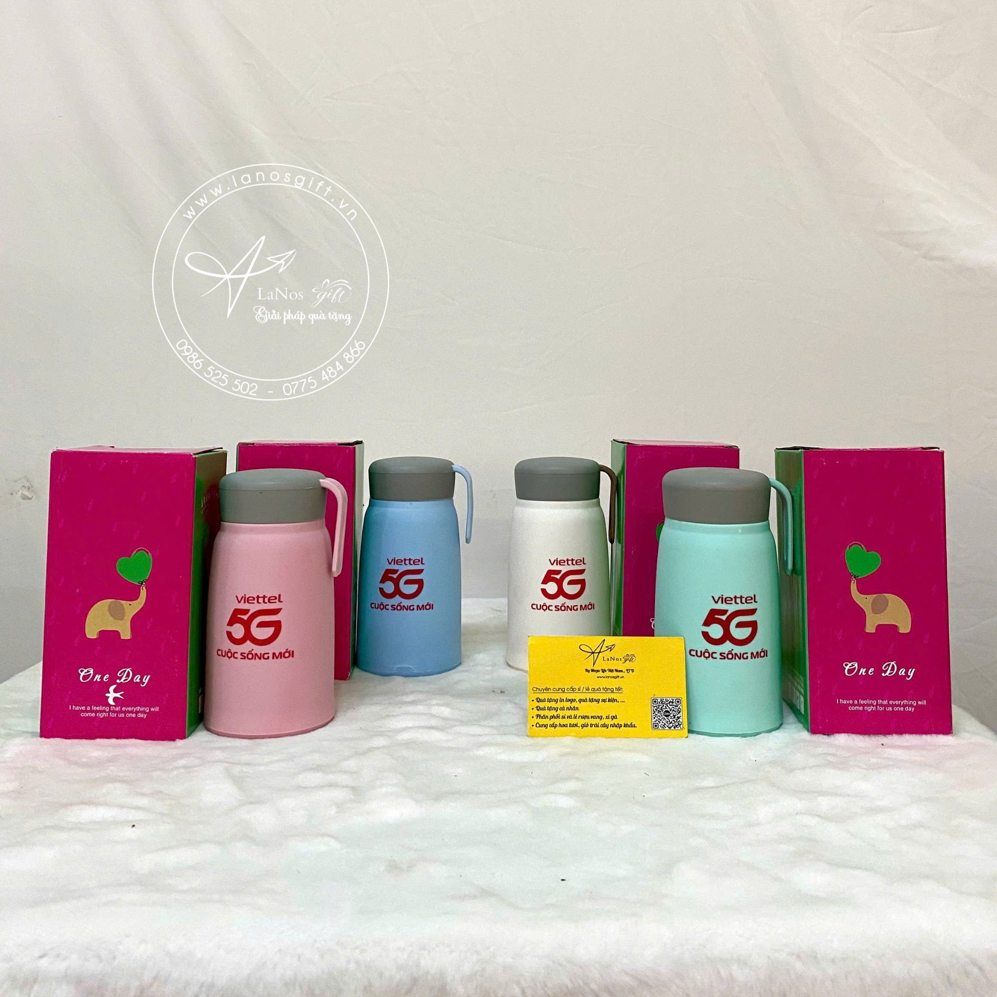 Ca nước thủy tinh bọc nhựa in logo - LNTTBN 02 - Hình ảnh 2