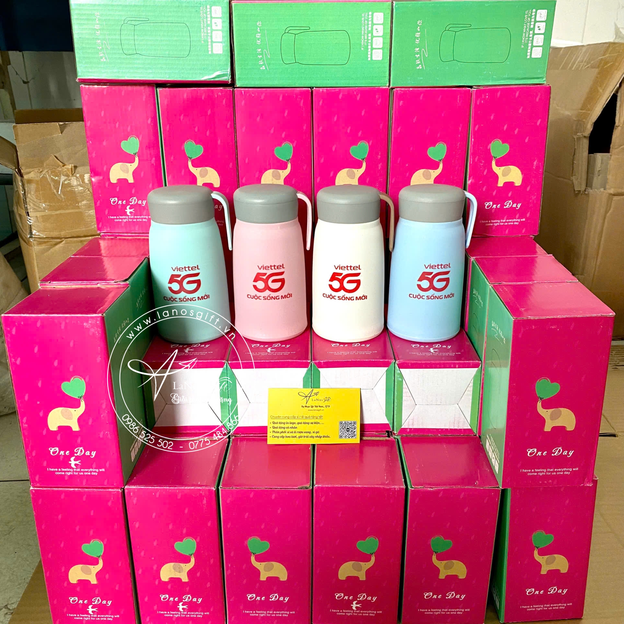 Ca nước thủy tinh bọc nhựa in logo - LNTTBN 02 - Hình ảnh 7