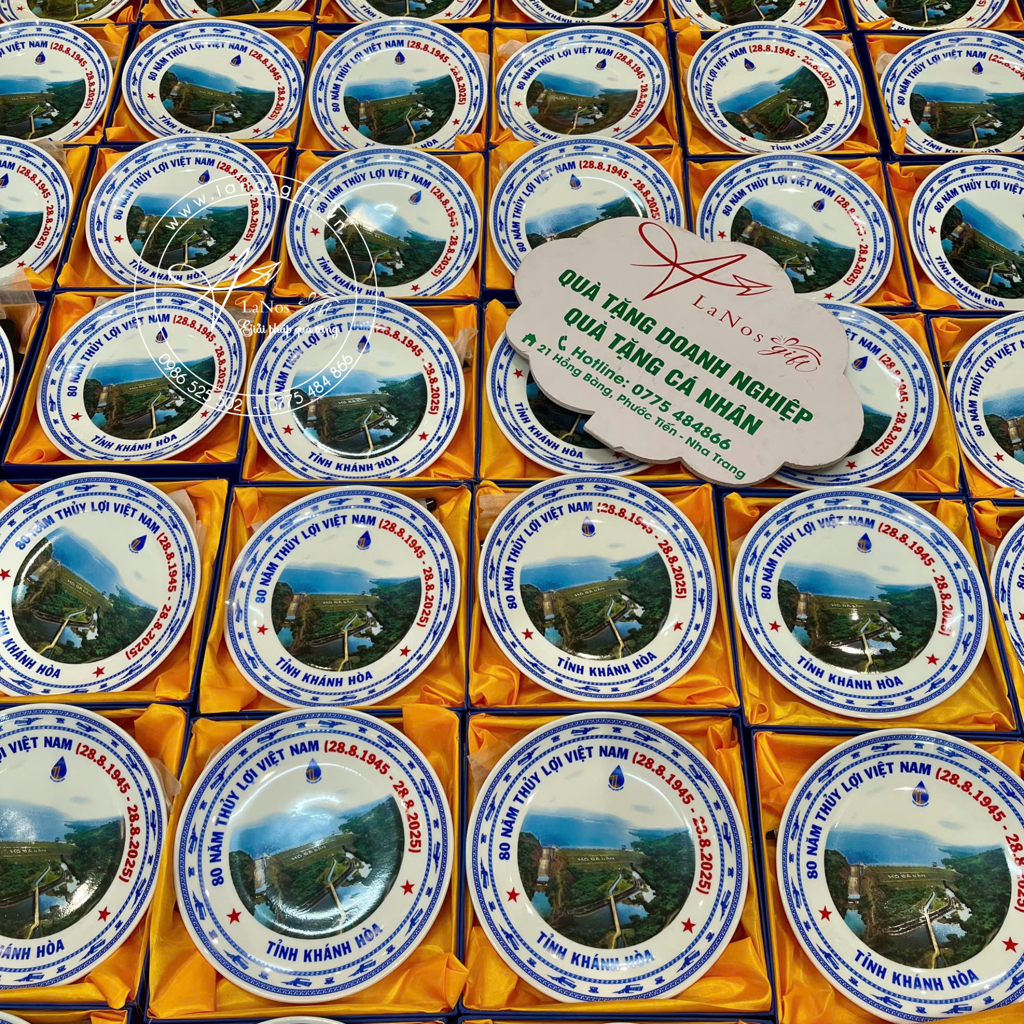 Đĩa sứ lưu niệm in logo - LNDS 01 - Hình ảnh 2