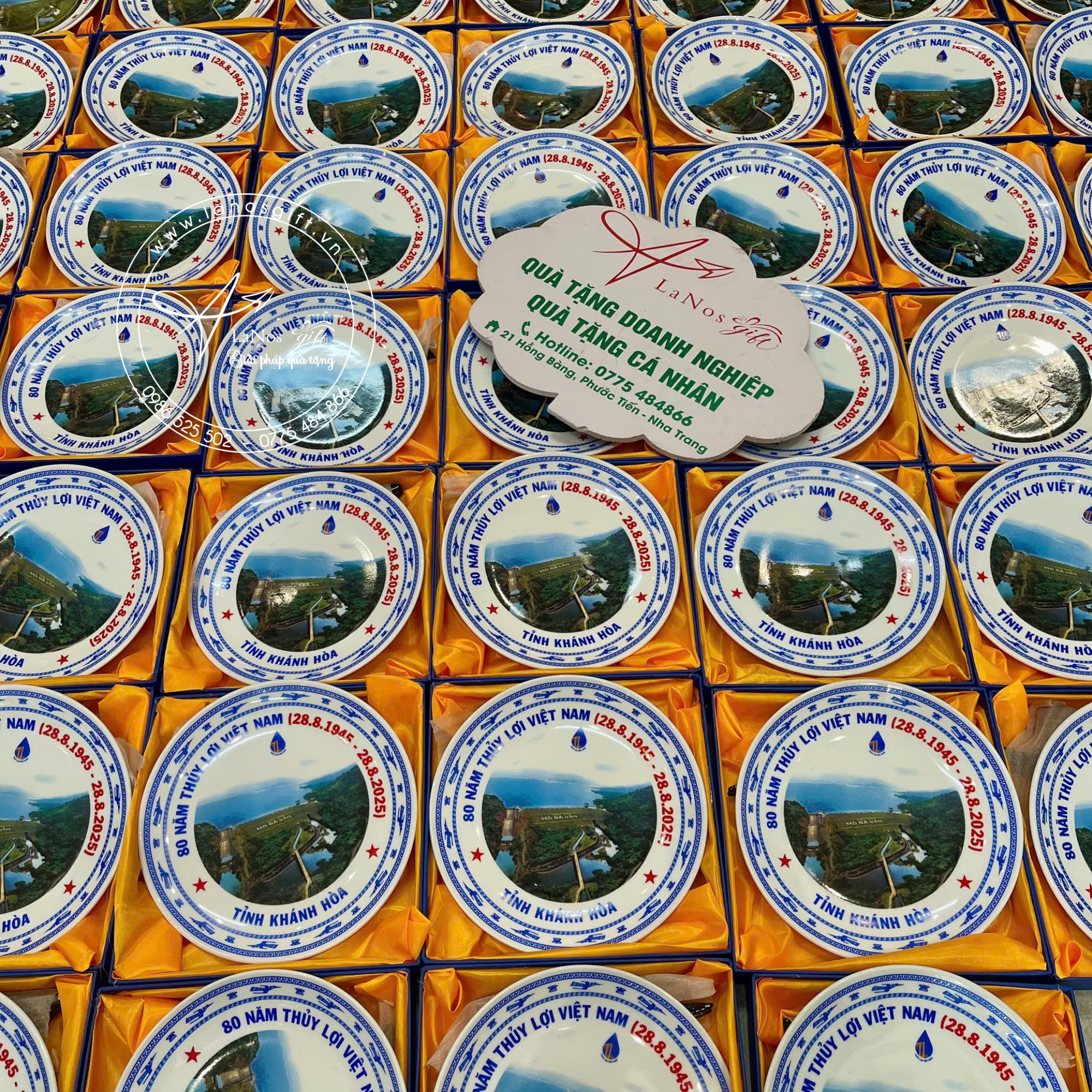 Đĩa sứ lưu niệm in logo - LNDS 01 - Hình ảnh 5
