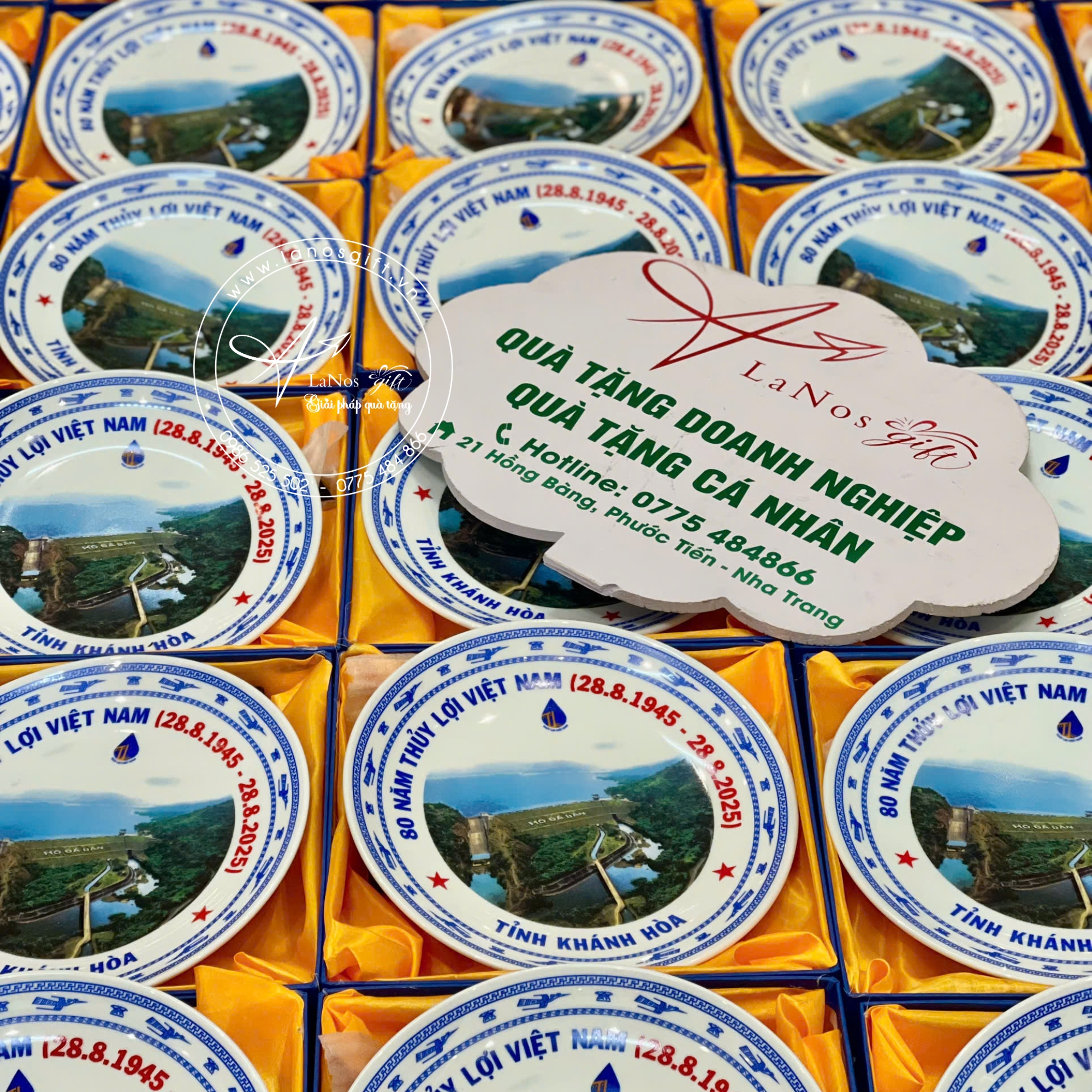 Đĩa sứ lưu niệm in logo - LNDS 01 - Hình ảnh 6