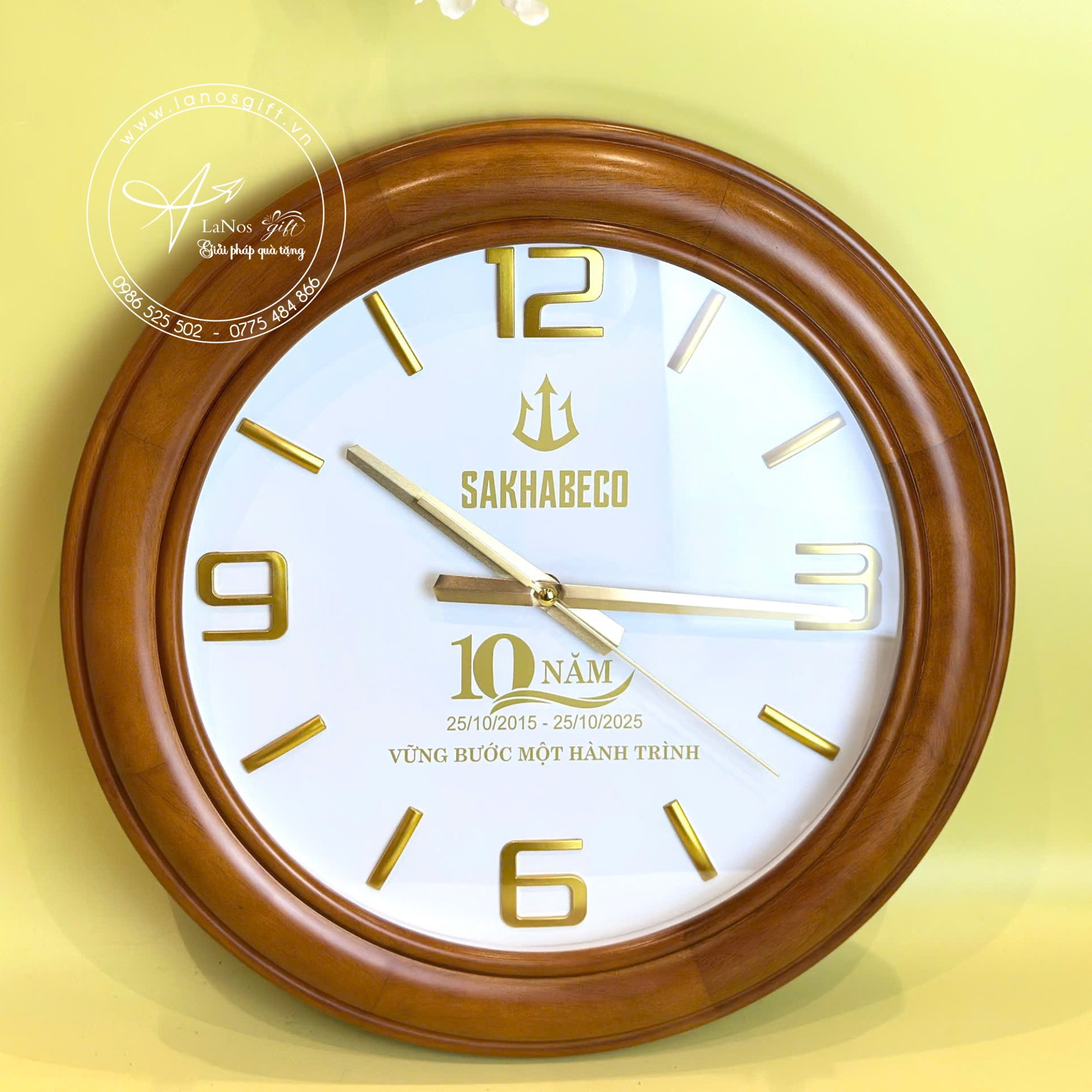 Đồng hồ treo tường in logo - LNĐHTT 03 - Hình ảnh 3