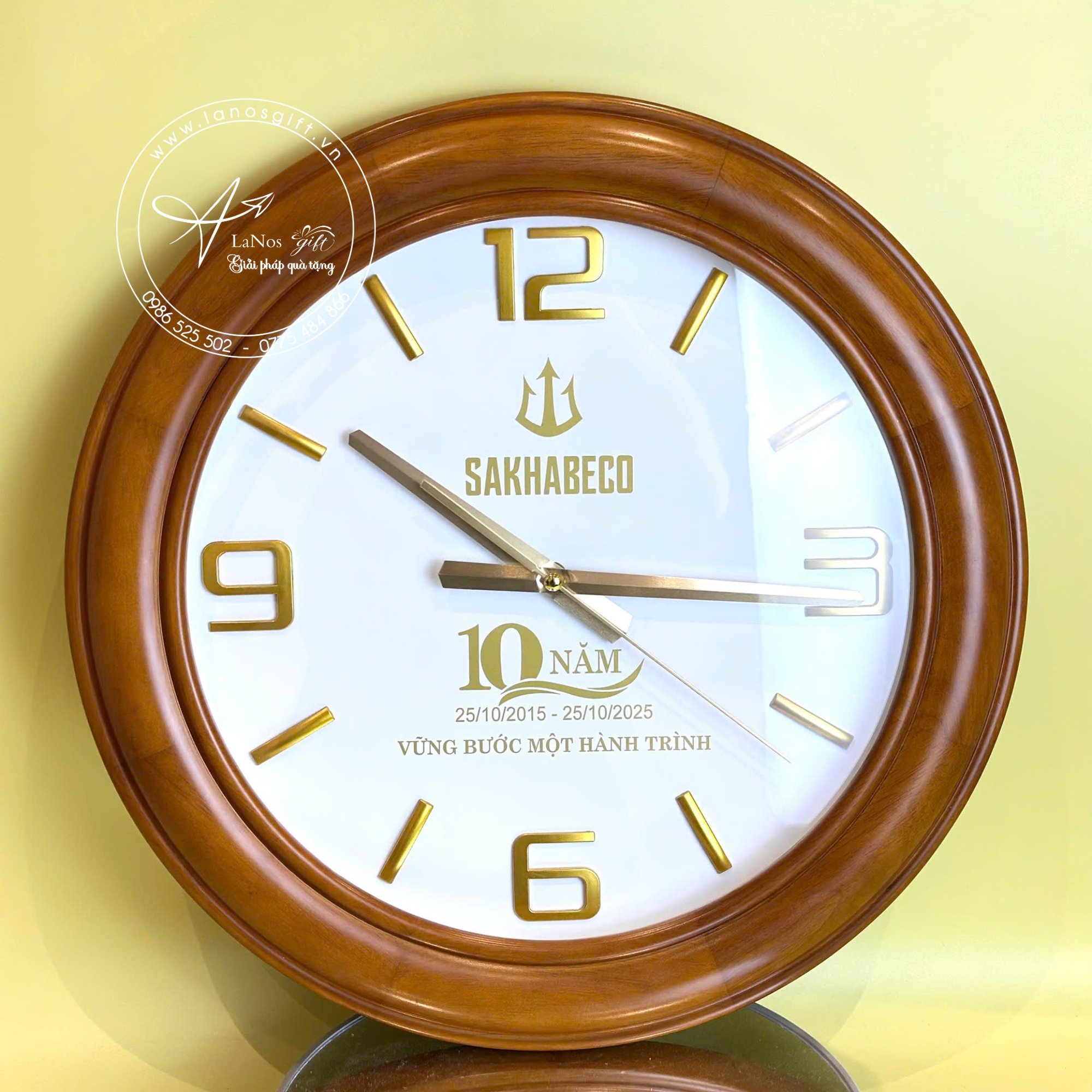 Đồng hồ treo tường in logo - LNĐHTT 03