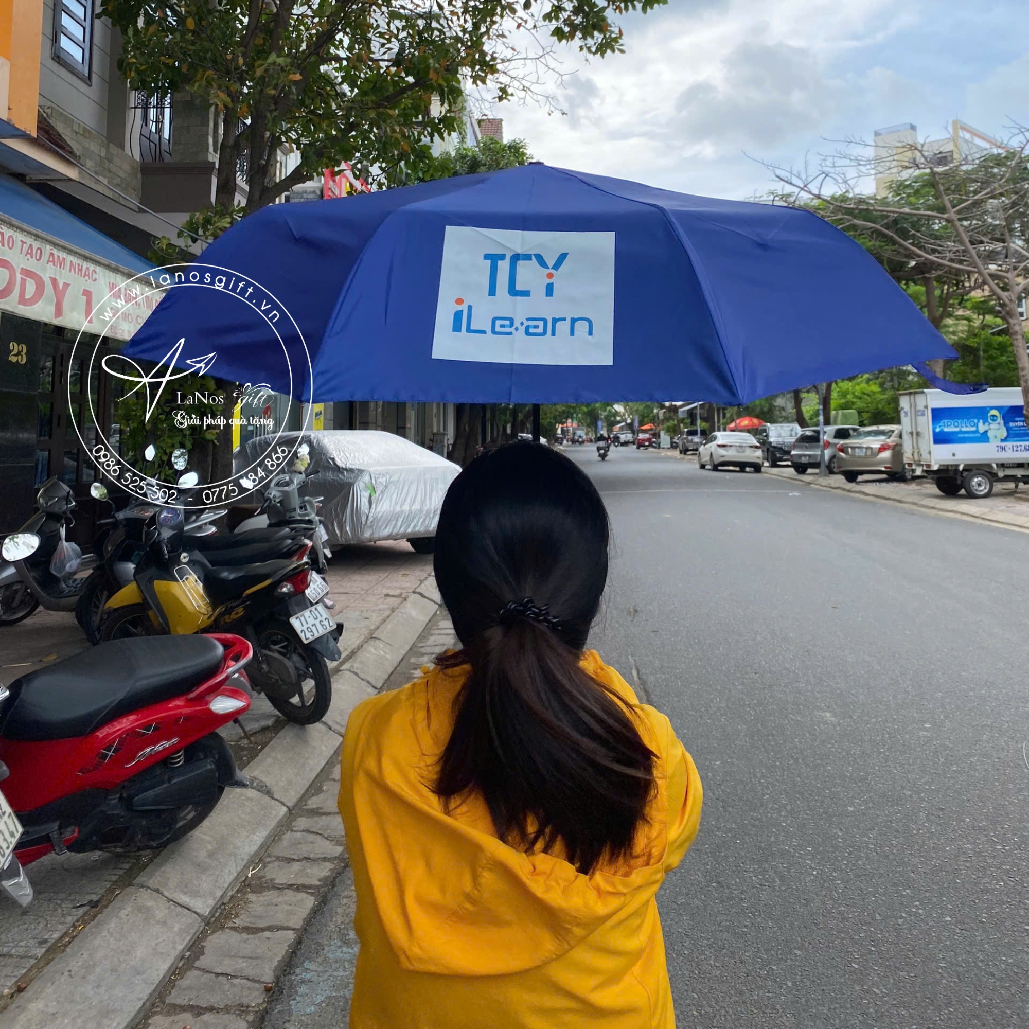 Ô Dù In Logo - Quà Tặng Thiết Kế Theo Yêu Cầu - LNOD 11 - Hình ảnh 5
