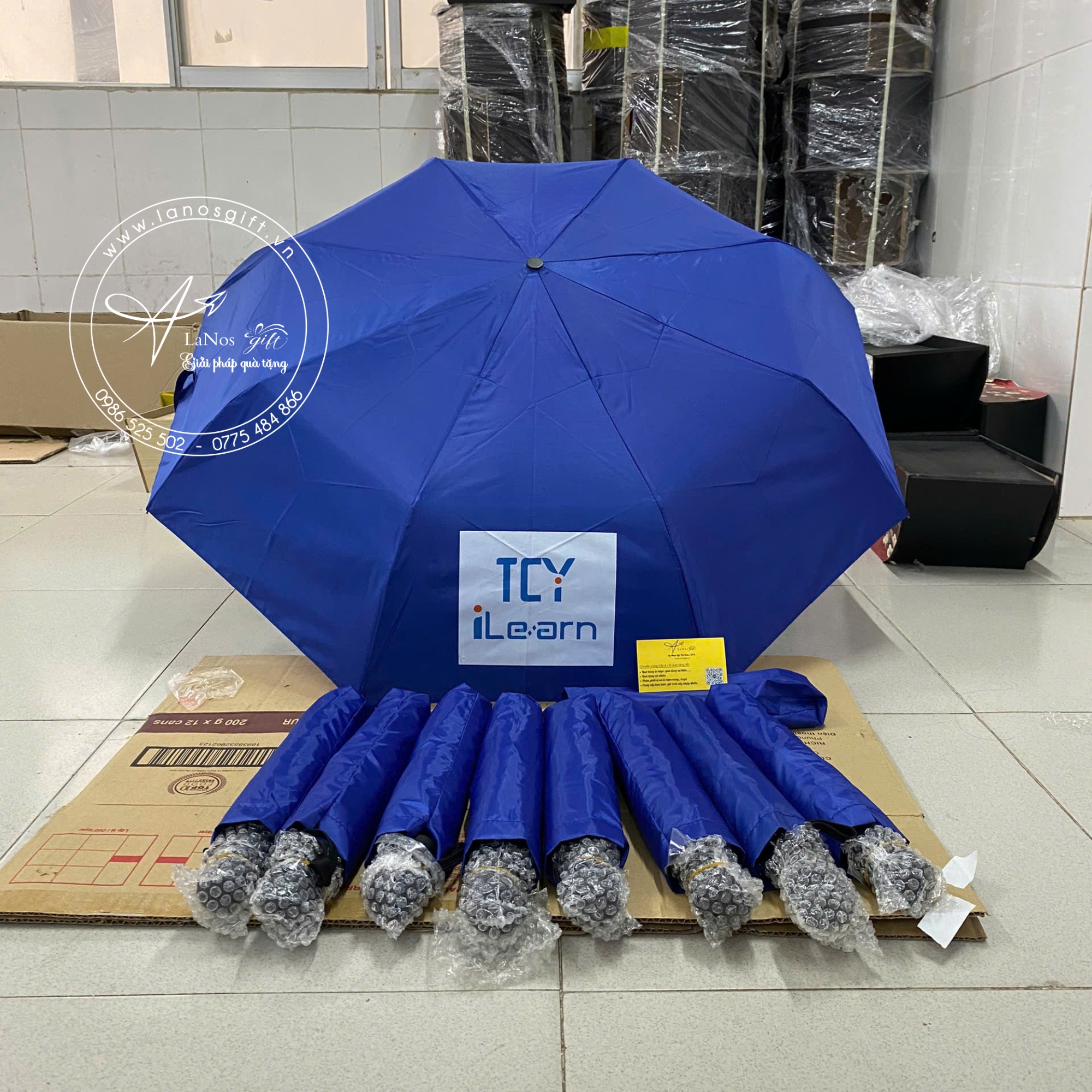 Ô Dù In Logo - Quà Tặng Thiết Kế Theo Yêu Cầu - LNOD 11 - Hình ảnh 4