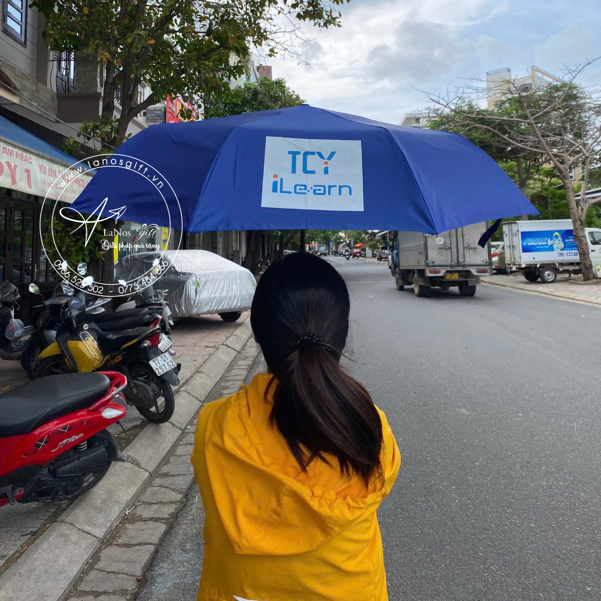 Ô Dù In Logo - Quà Tặng Thiết Kế Theo Yêu Cầu - LNOD 11 - Hình ảnh 3