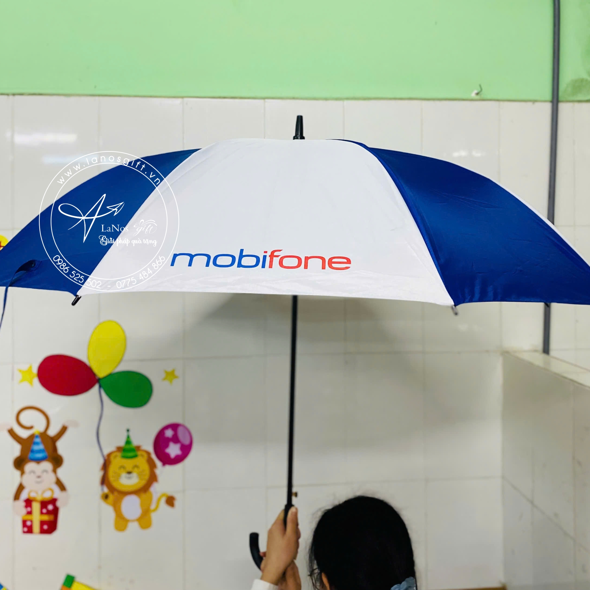 Ô Dù In Logo - Quà Tặng Thiết Kế Theo Yêu Cầu - LNOD 12 - Hình ảnh 2