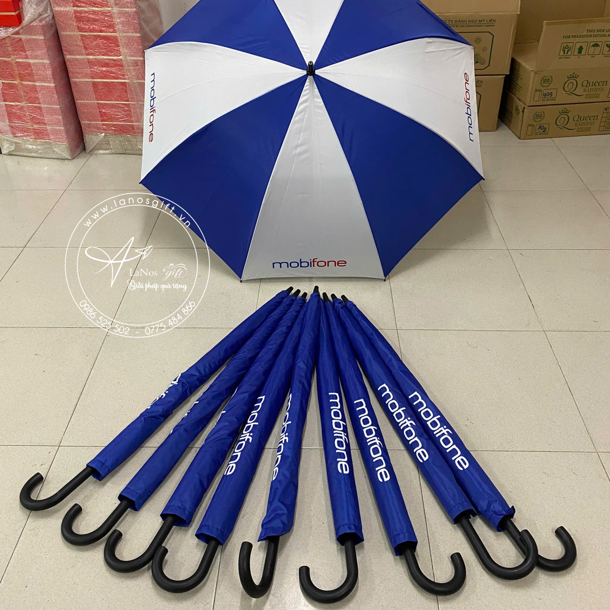 Ô Dù In Logo - Quà Tặng Thiết Kế Theo Yêu Cầu - LNOD 12 - Hình ảnh 4