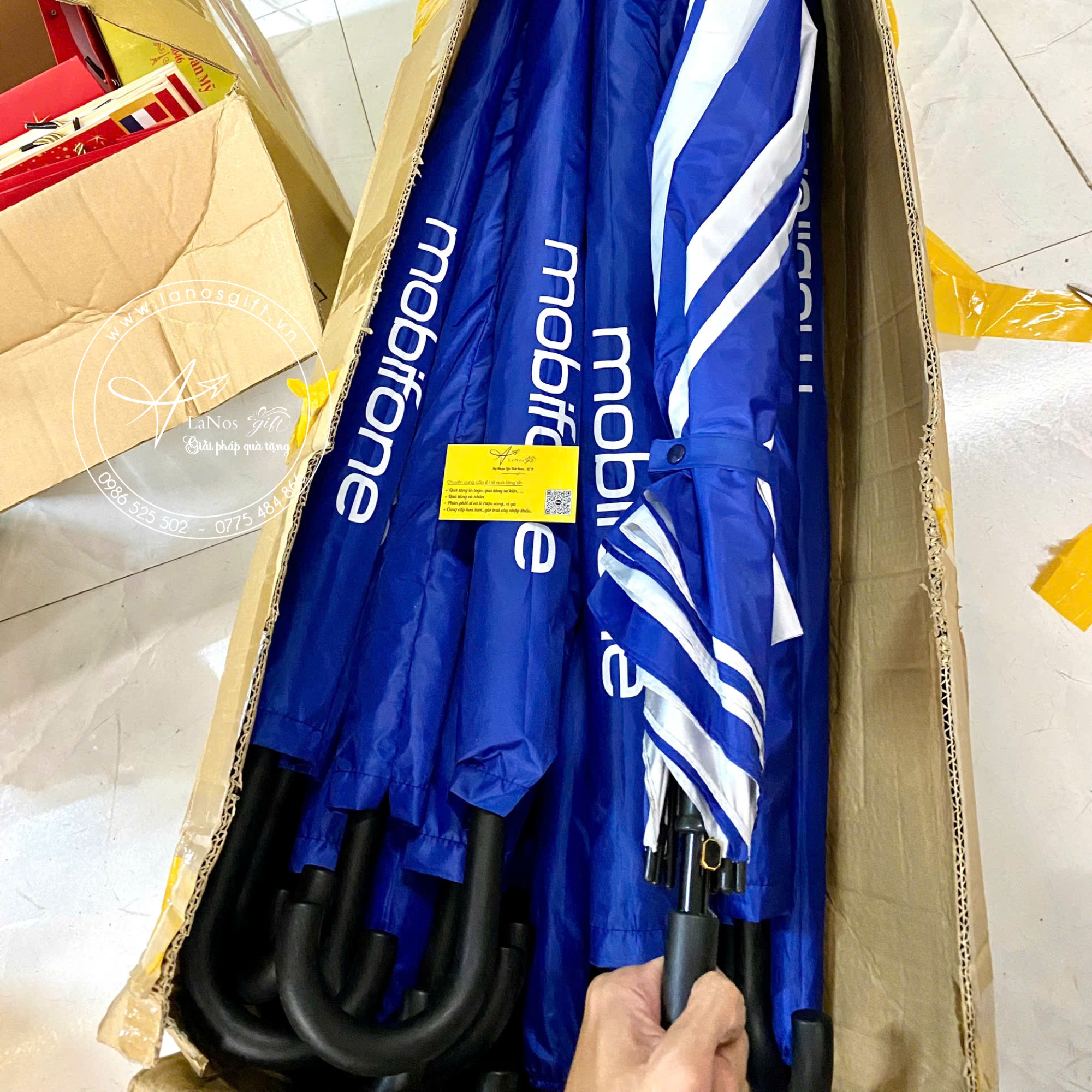 Ô Dù In Logo - Quà Tặng Thiết Kế Theo Yêu Cầu - LNOD 12 - Hình ảnh 7