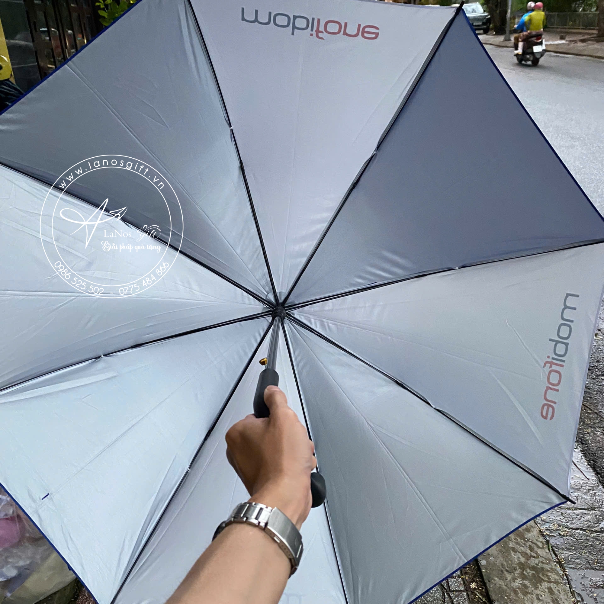 Ô Dù In Logo - Quà Tặng Thiết Kế Theo Yêu Cầu - LNOD 12 - Hình ảnh 5