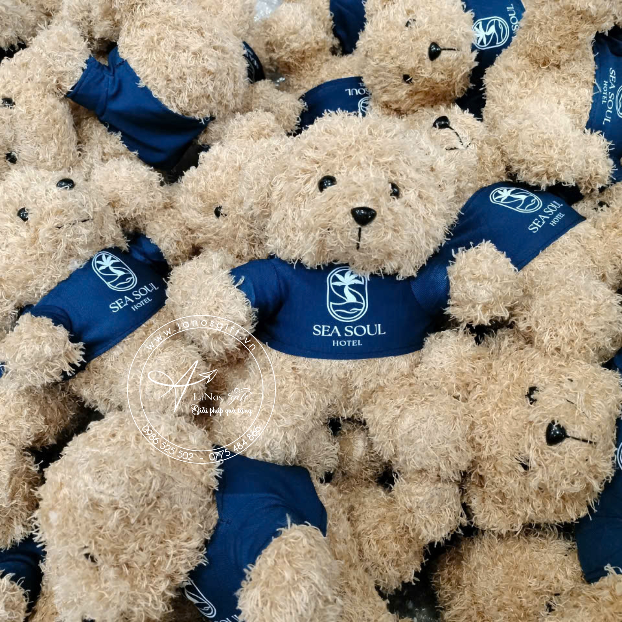 Gấu Bông In – Thêu Logo 18cm – LNGB 05 - Hình ảnh 7