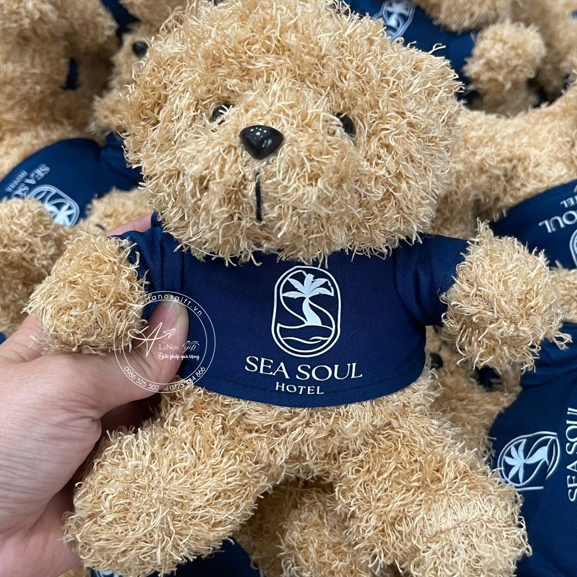 Gấu Bông In – Thêu Logo 18cm – LNGB 05 - Hình ảnh 5