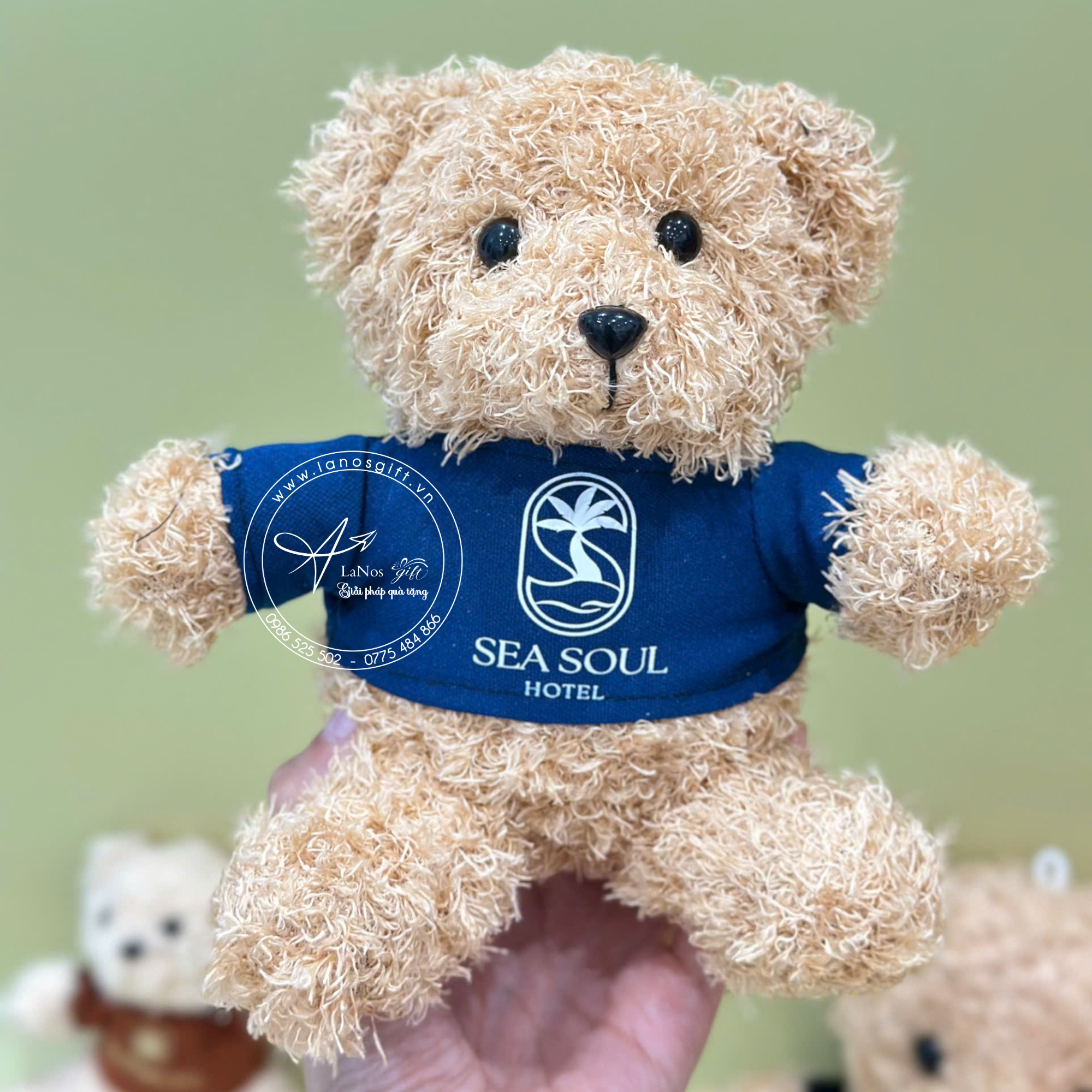 Gấu Bông In – Thêu Logo 18cm – LNGB 05 - Hình ảnh 3