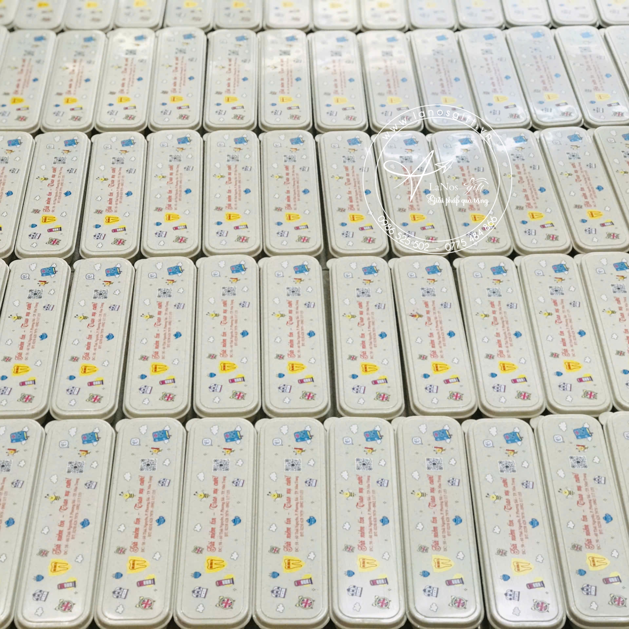 Hộp bút nhựa lúa mạch in logo - LNHB 01 - Hình ảnh 4