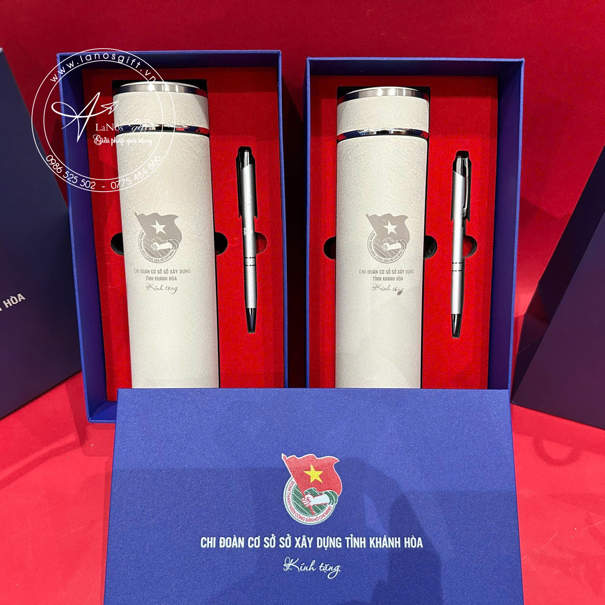 Hộp Quà Tặng Bình Giữ Nhiệt + Bút In Logo - LNGS 02 - Hình ảnh 7