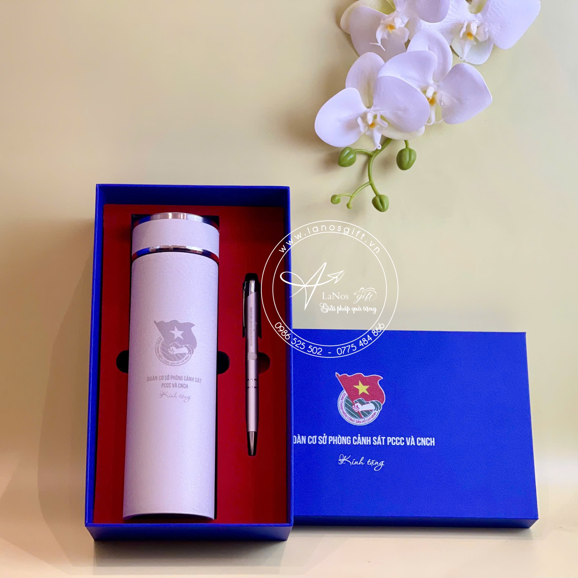 Hộp Quà Tặng Bình Giữ Nhiệt + Bút - LNGS 02